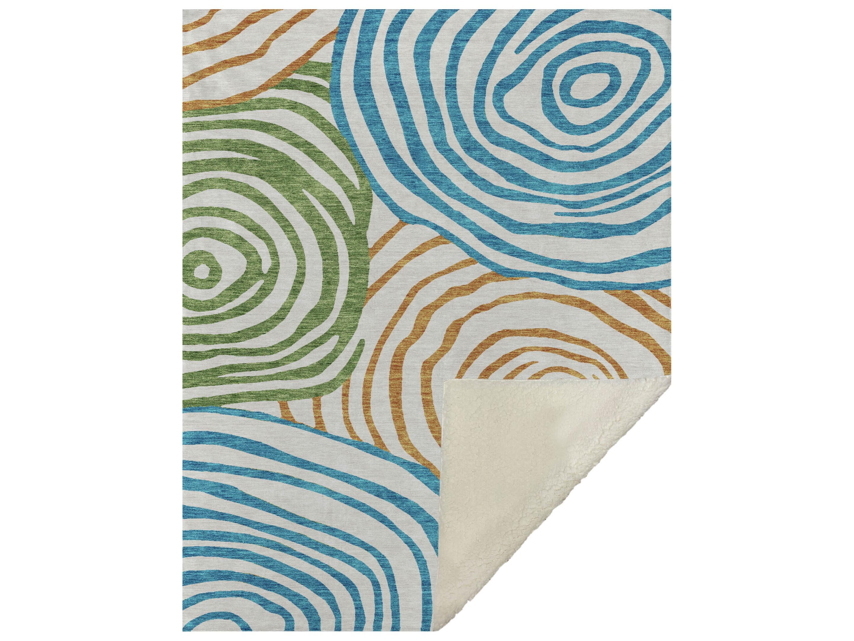 Dalyn Sherpa Ivory Polyester Throw