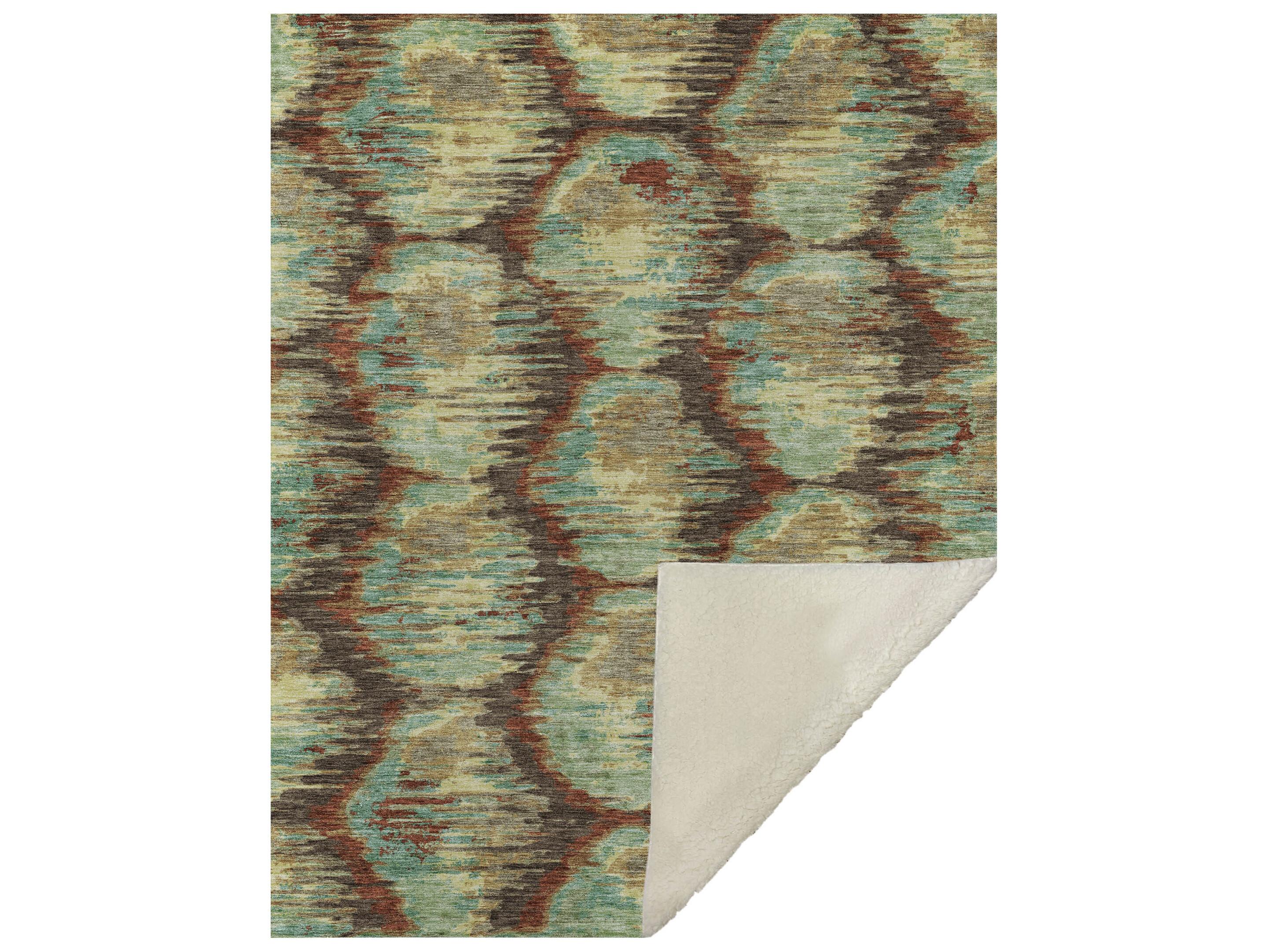 Dalyn Sherpa Brown Polyester Throw