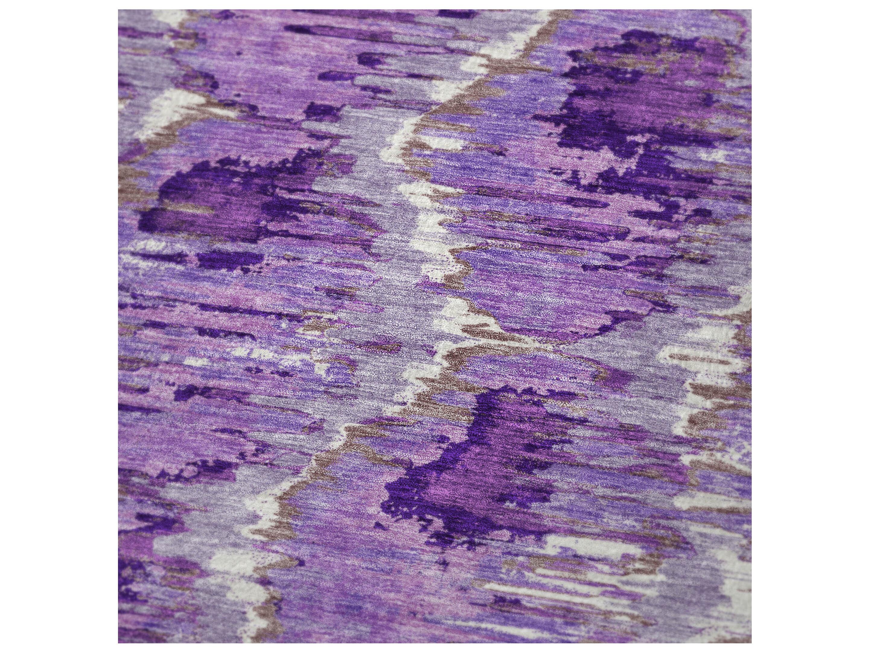 Dalyn Sherpa Purple Polyester Throw