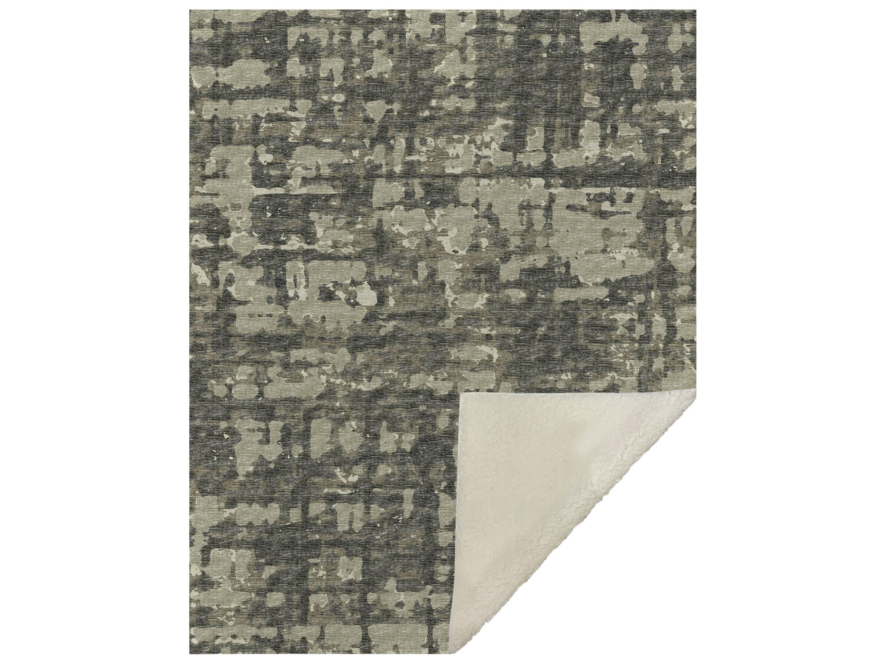 Dalyn Sherpa Neutral Polyester Throw