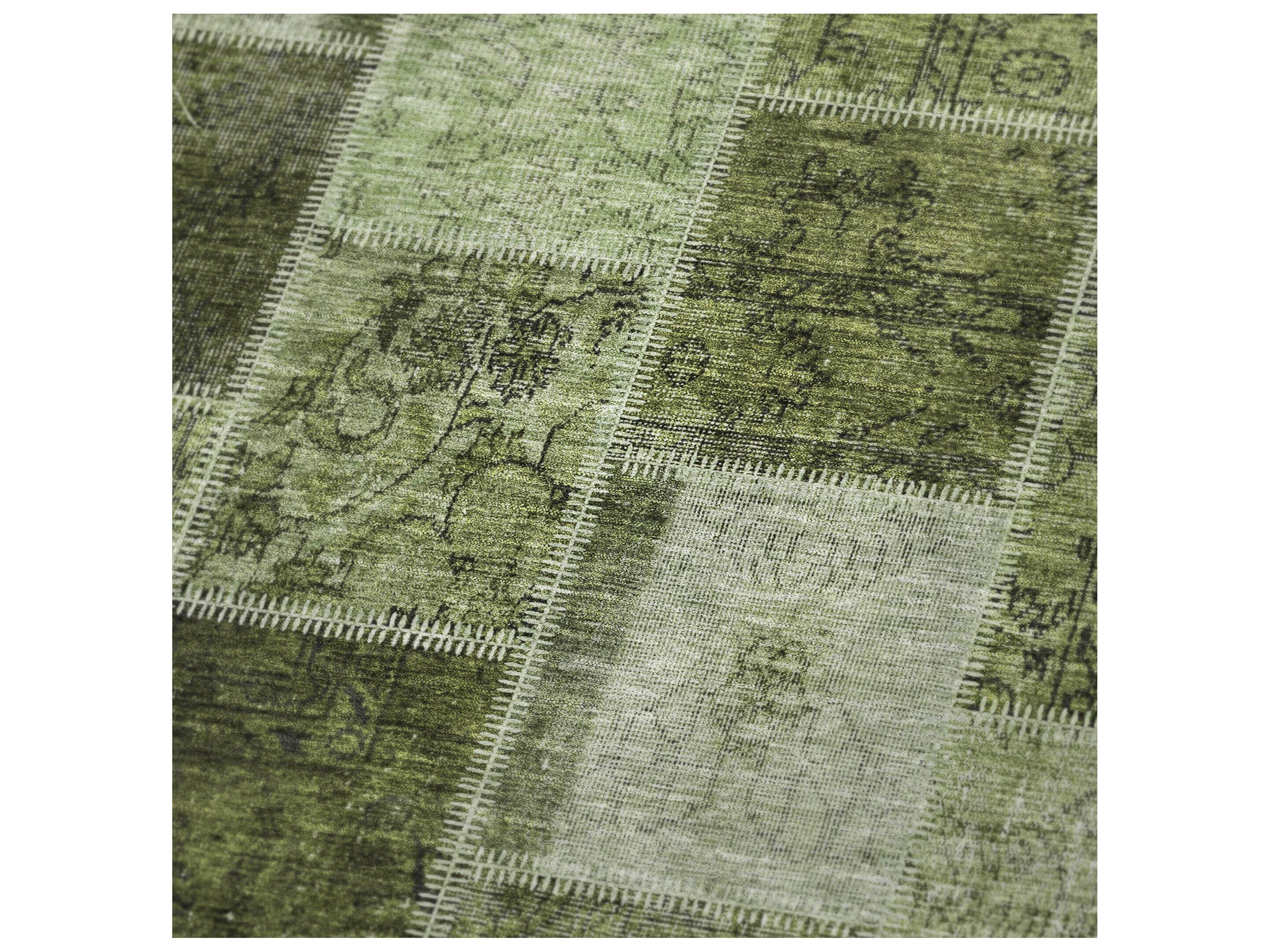 Dalyn Sherpa Green Polyester Throw