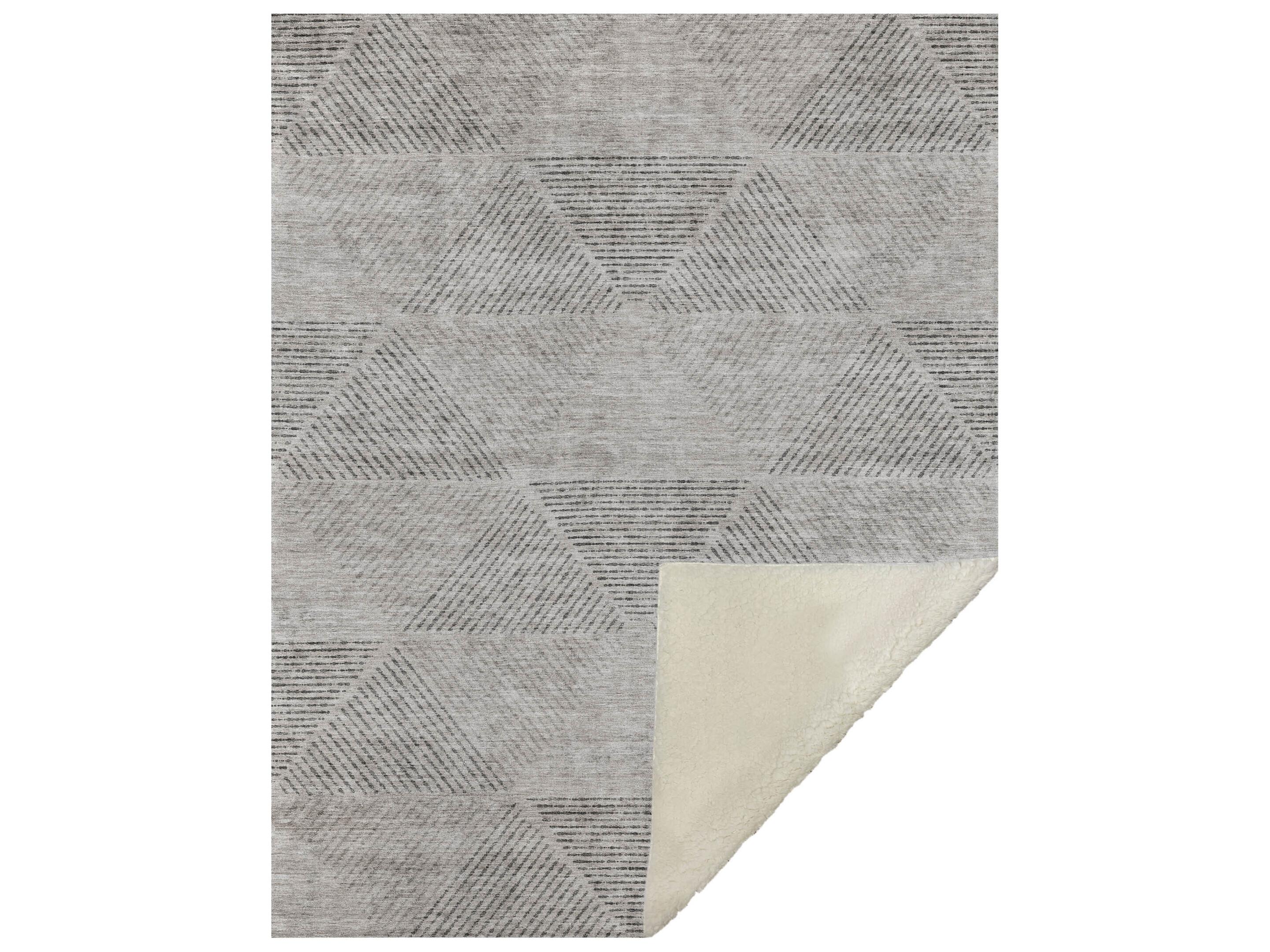 Dalyn Sherpa Brown Polyester Throw