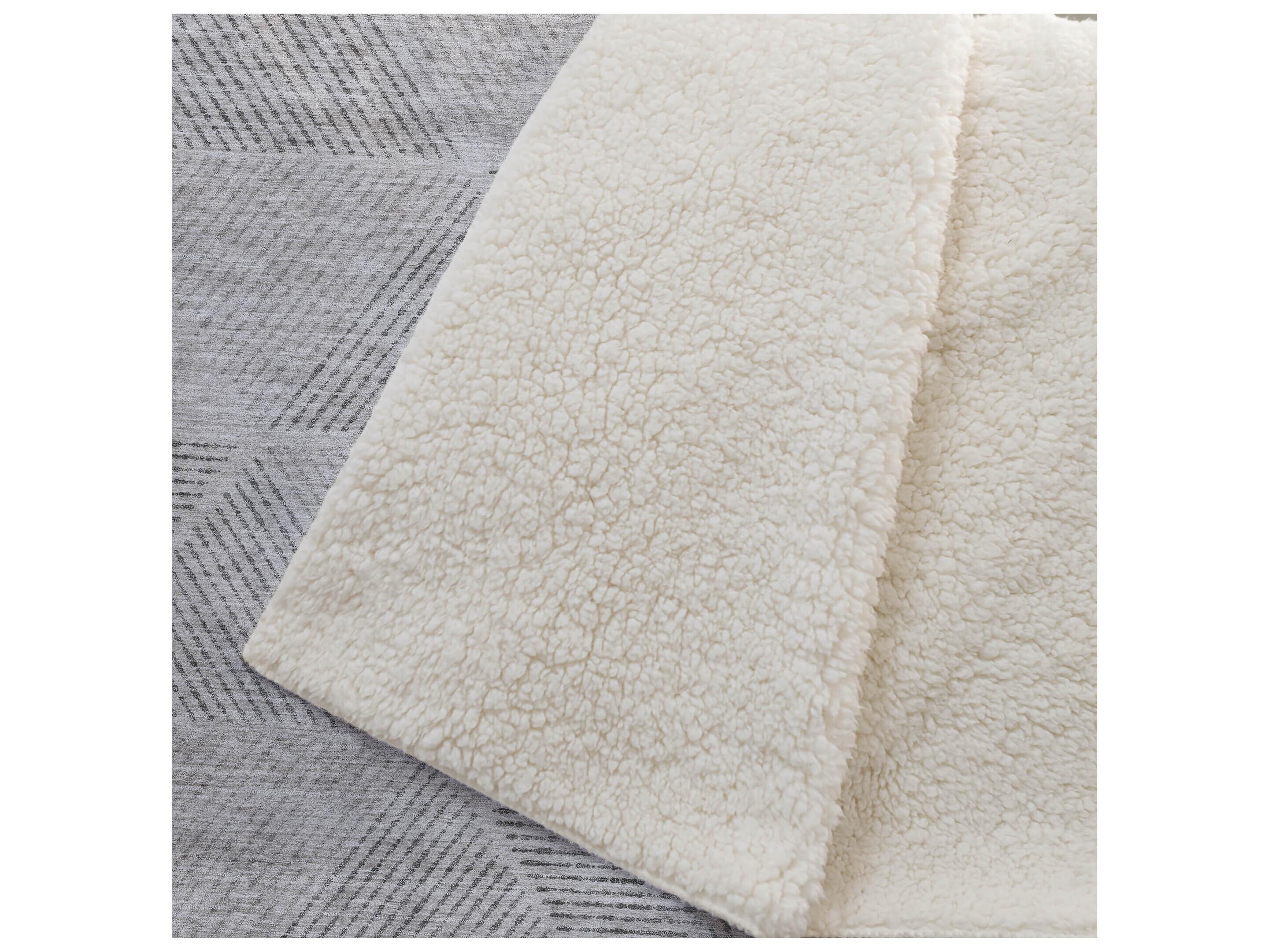 Dalyn Sherpa Brown Polyester Throw