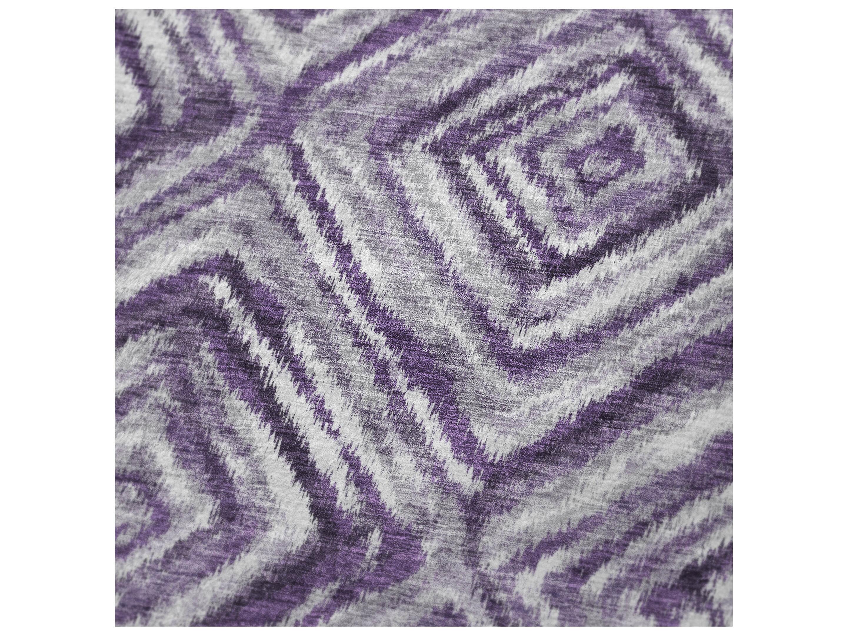 Dalyn Sherpa Purple Polyester Throw