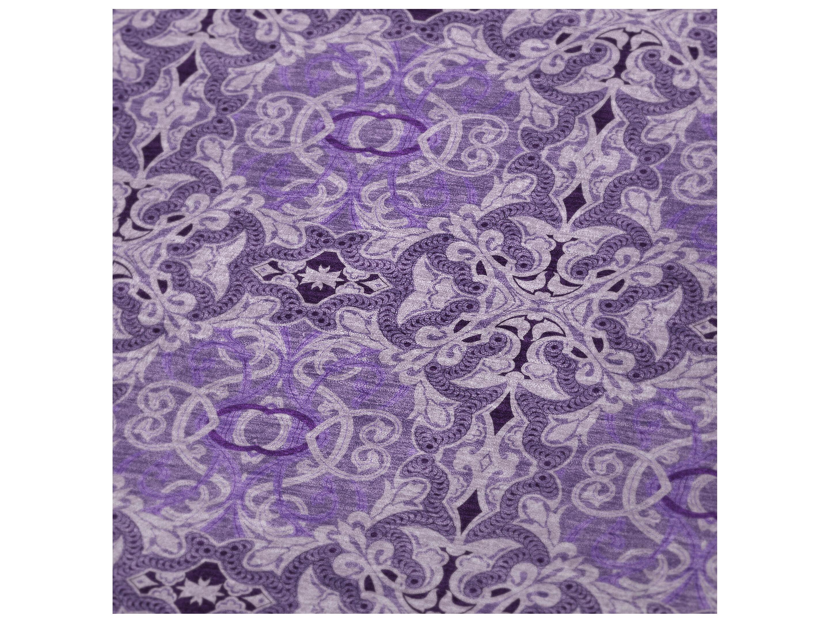 Dalyn Sherpa Purple Polyester Throw