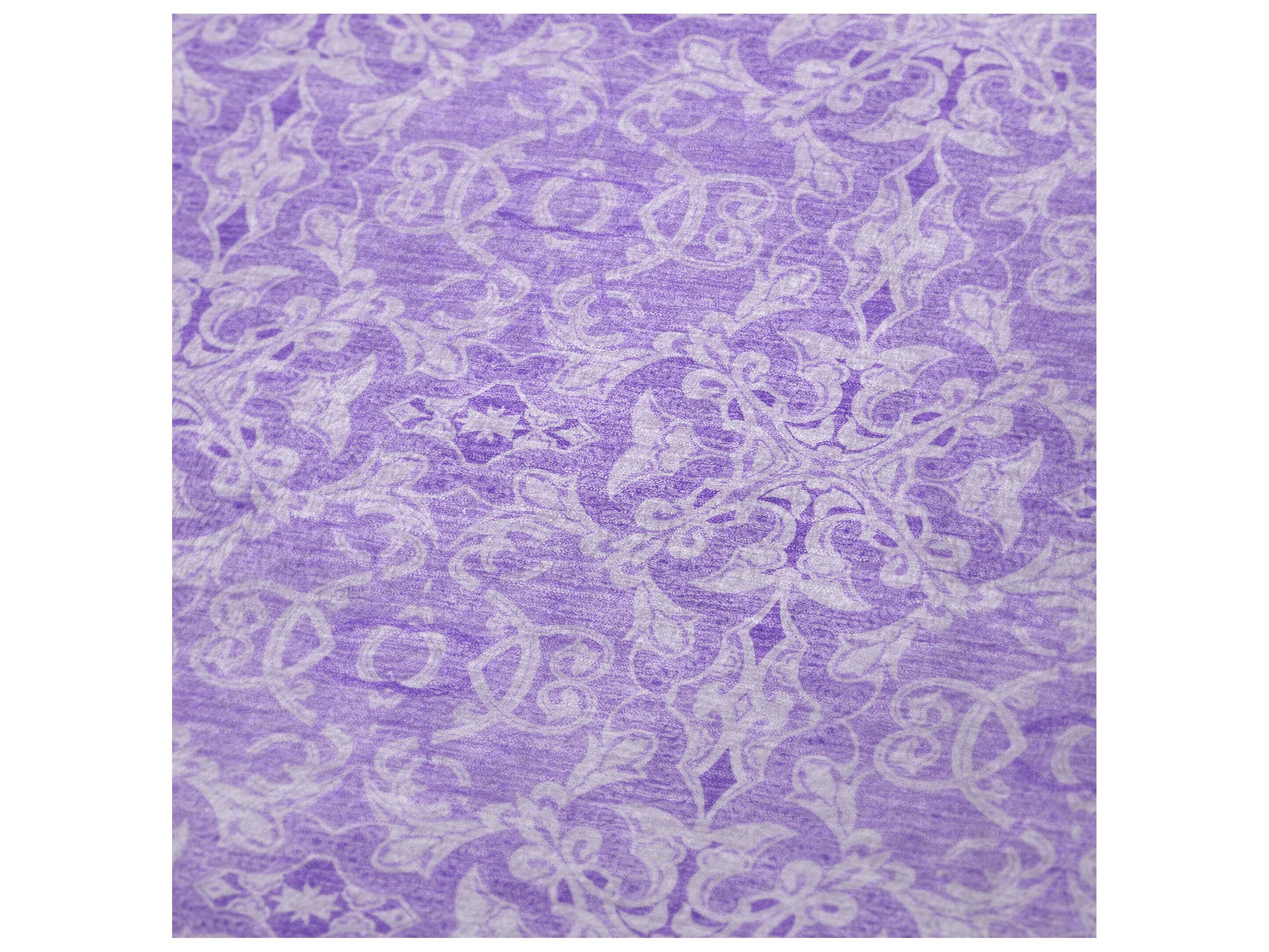 Dalyn Sherpa Purple Polyester Throw