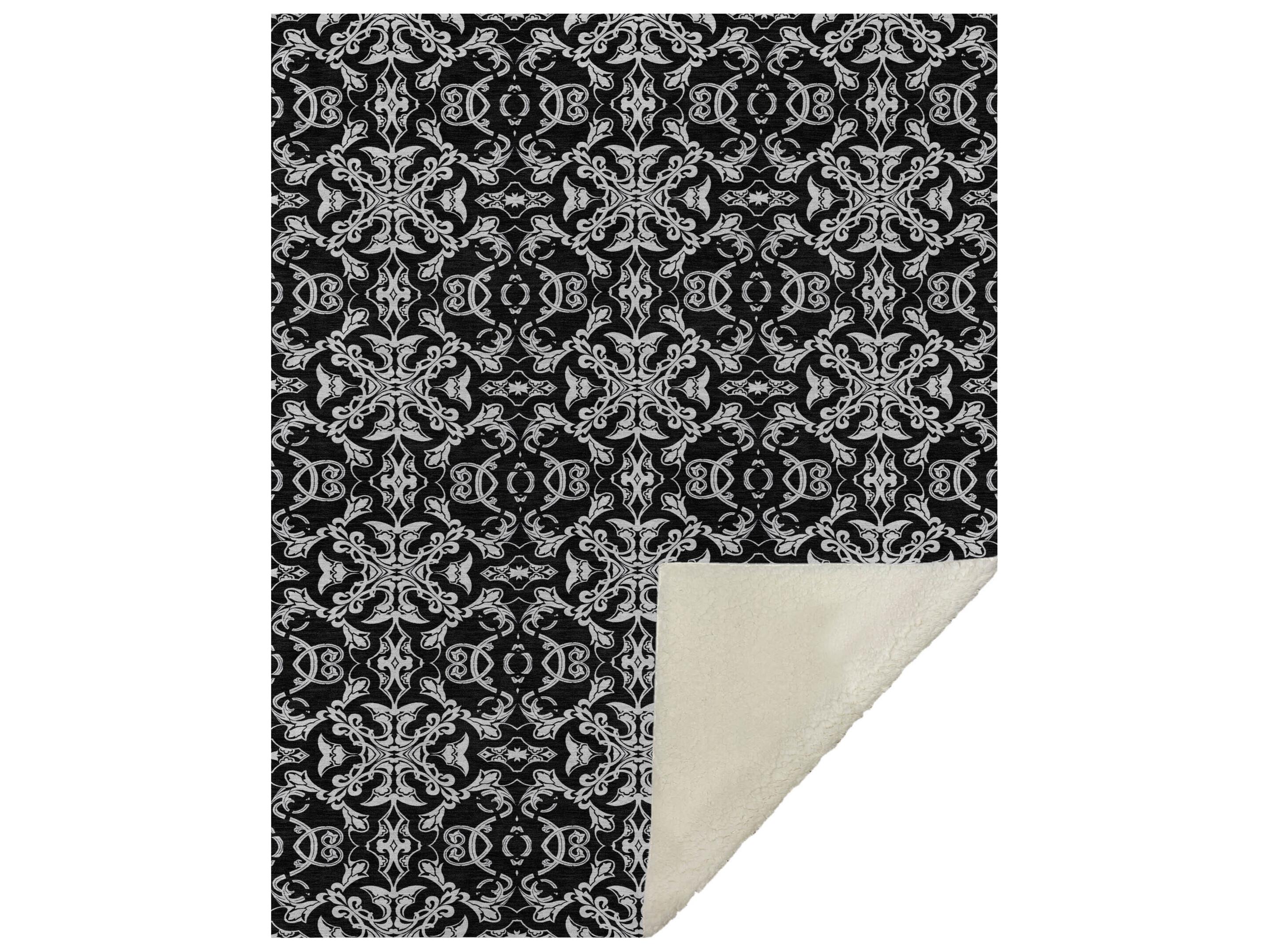 Dalyn Sherpa Ivory Polyester Throw