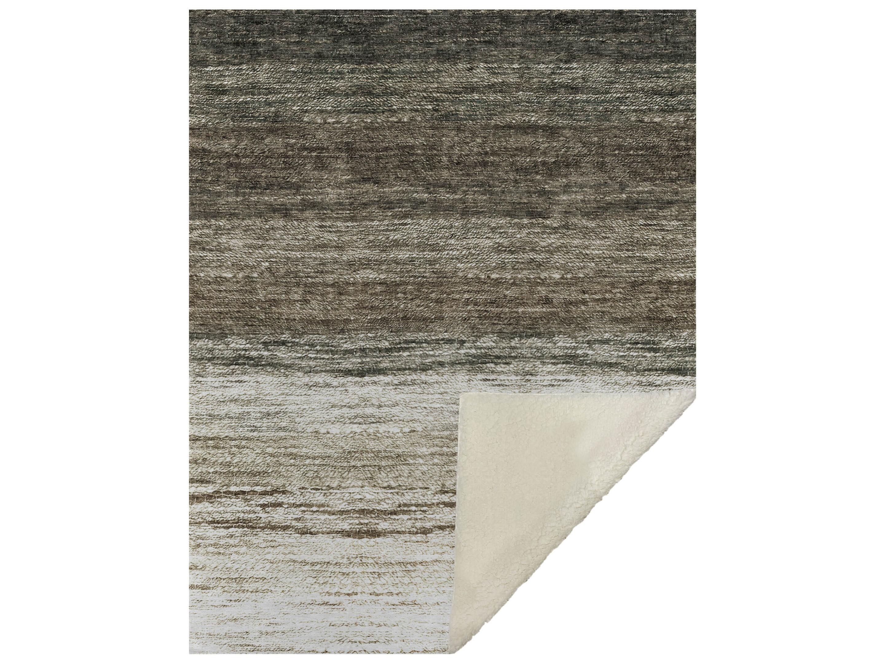 Dalyn Sherpa Brown Polyester Throw