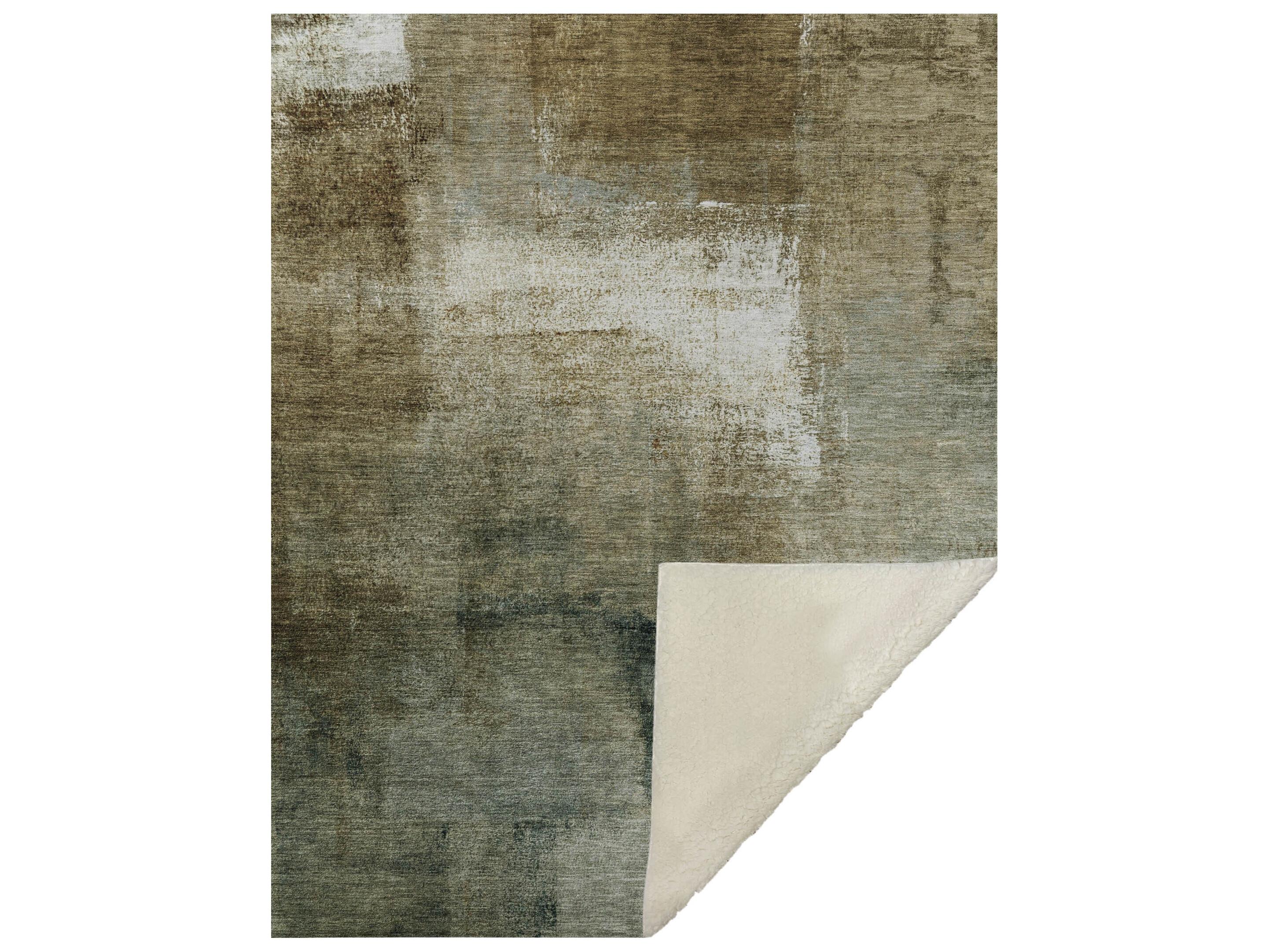 Dalyn Sherpa Brown Polyester Throw