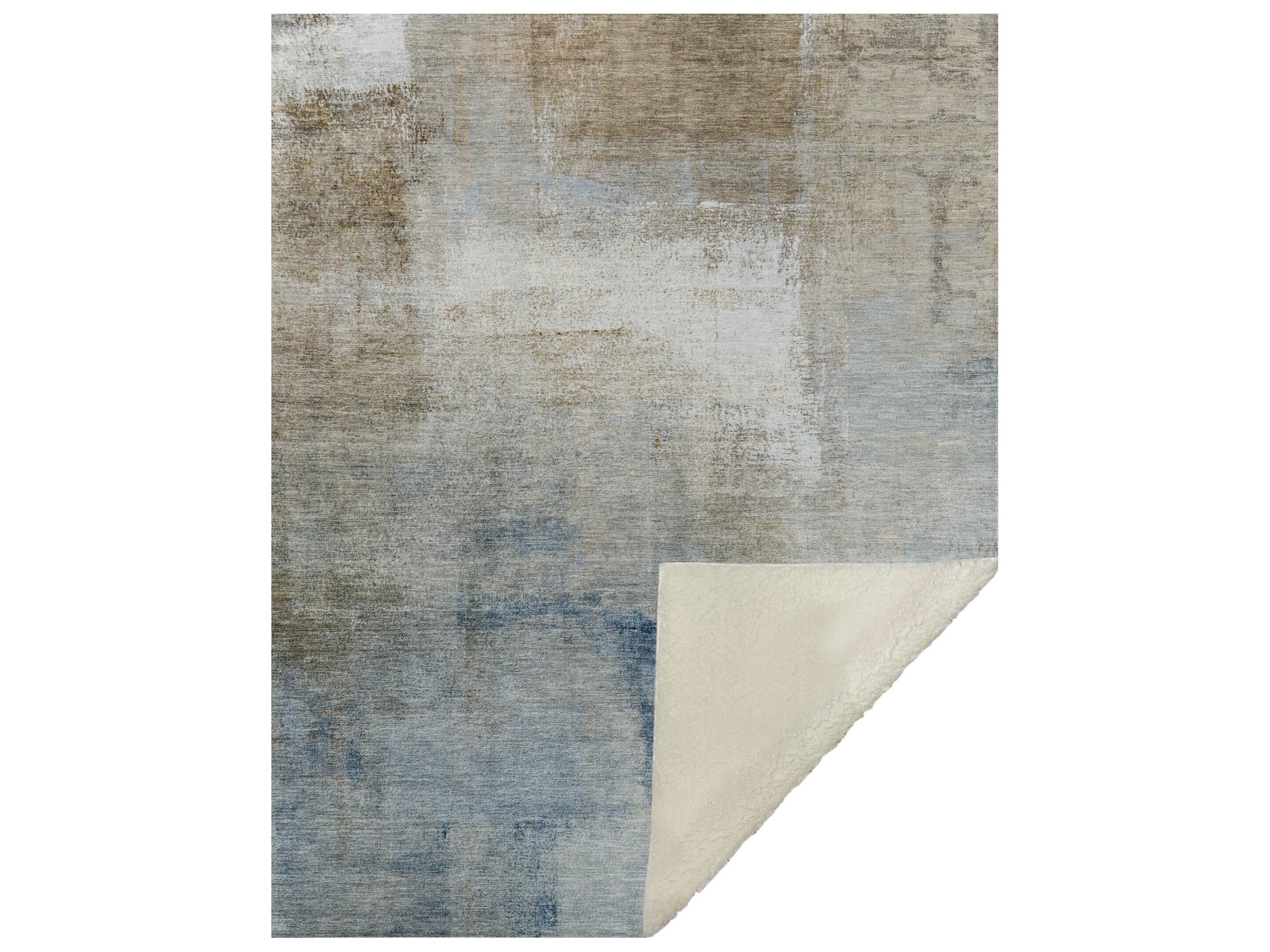 Dalyn Sherpa Brown Polyester Throw