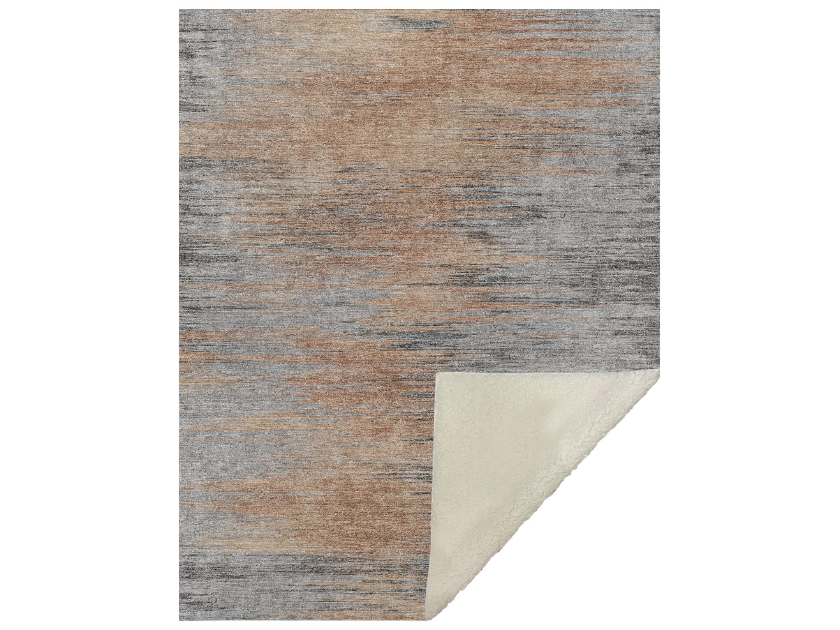 Dalyn Sherpa Orange Polyester Throw