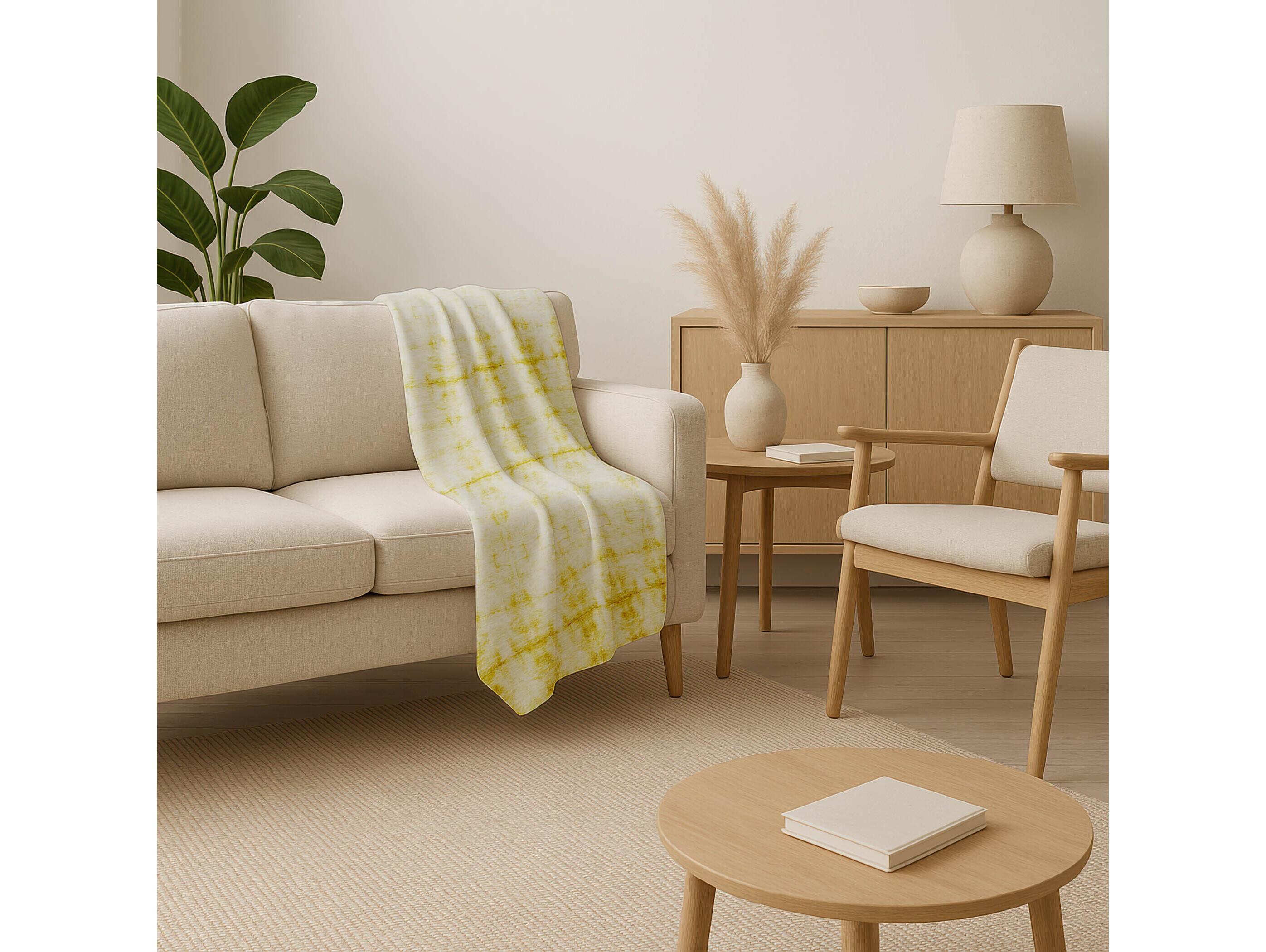 Dalyn Sherpa Gold Polyester Throw