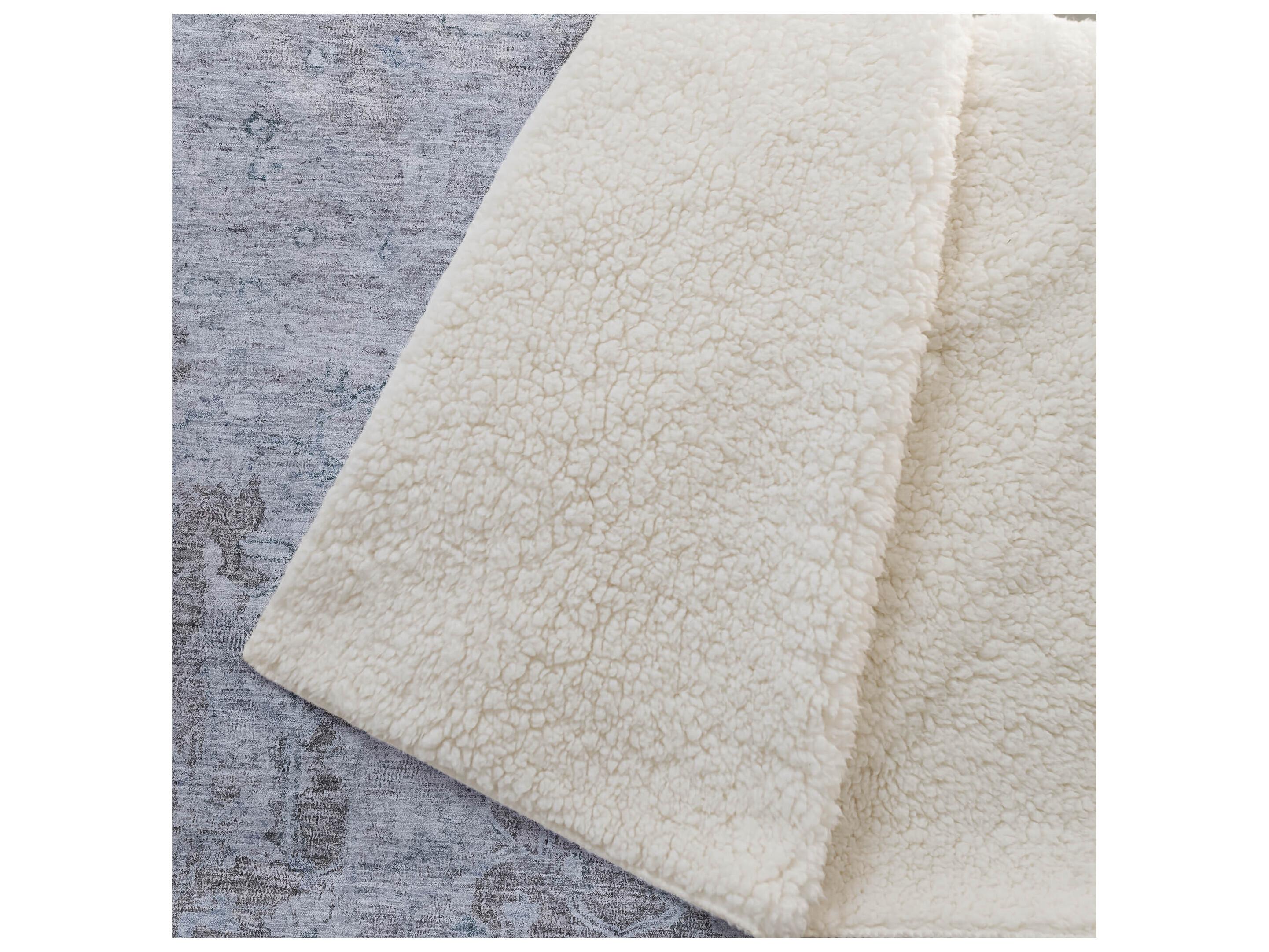 Dalyn Sherpa Brown Polyester Throw