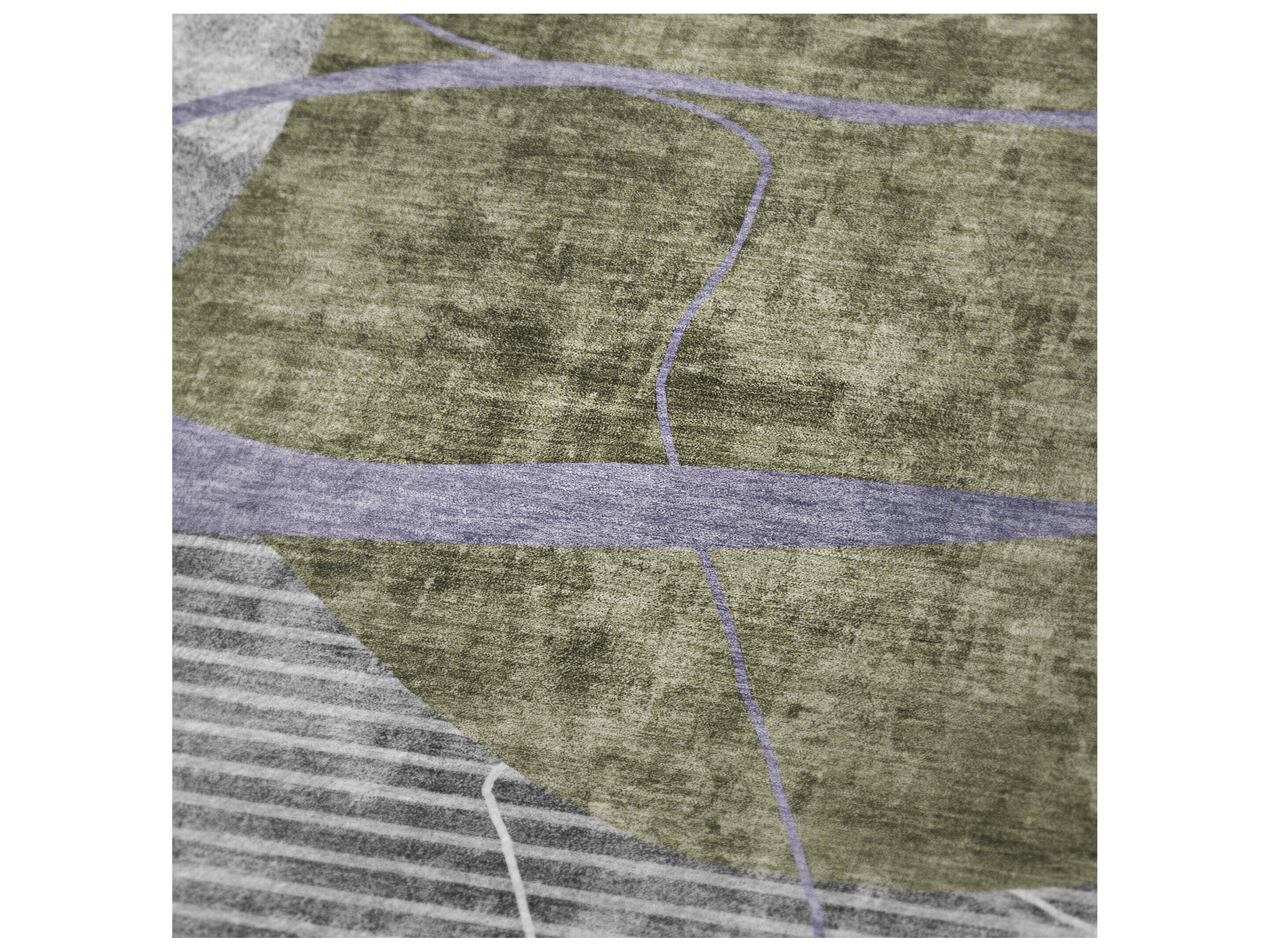 Dalyn Sherpa Green Polyester Throw