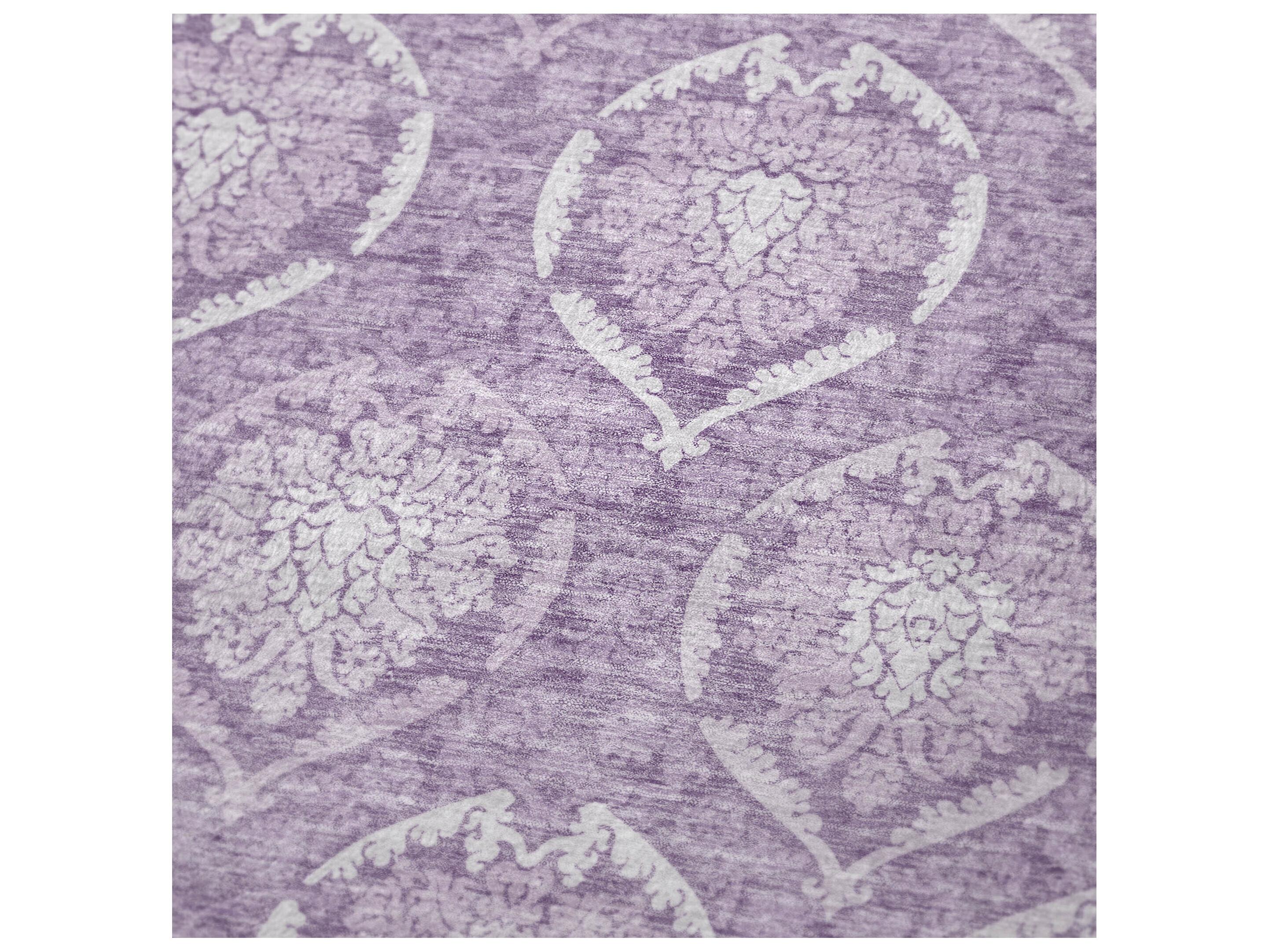 Dalyn Sherpa Purple Polyester Throw