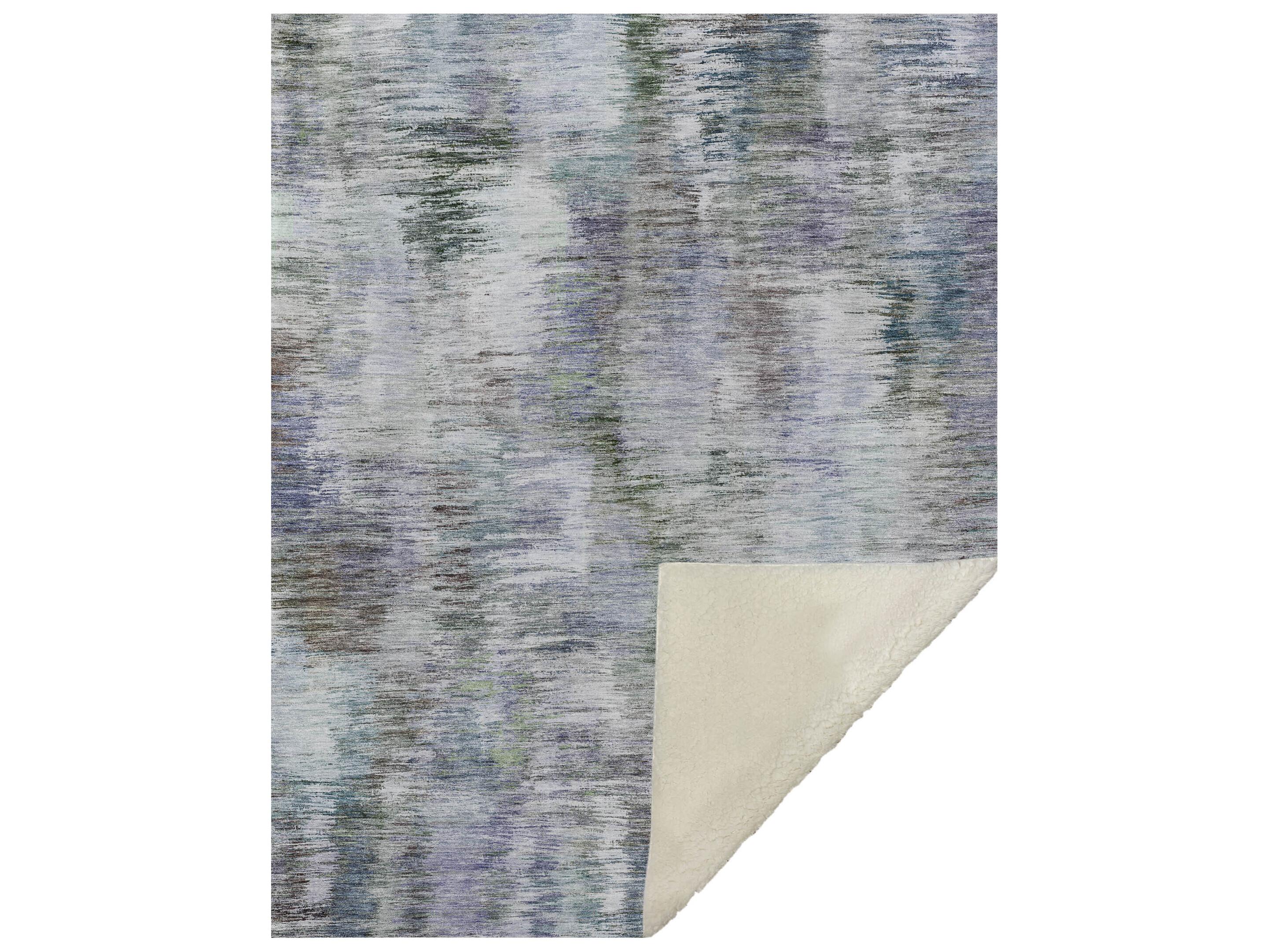 Dalyn Sherpa Green Polyester Throw