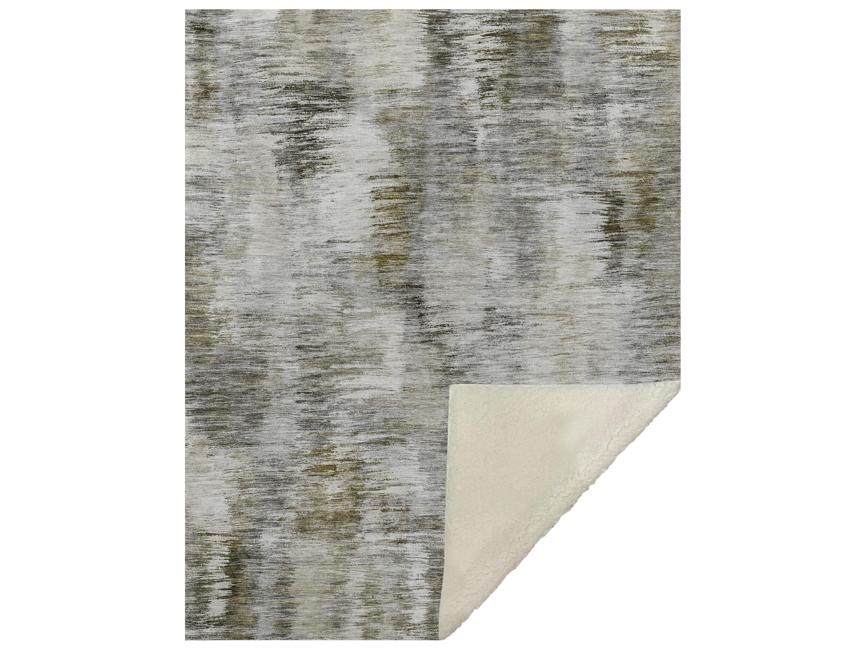 Dalyn Sherpa Brown Polyester Throw