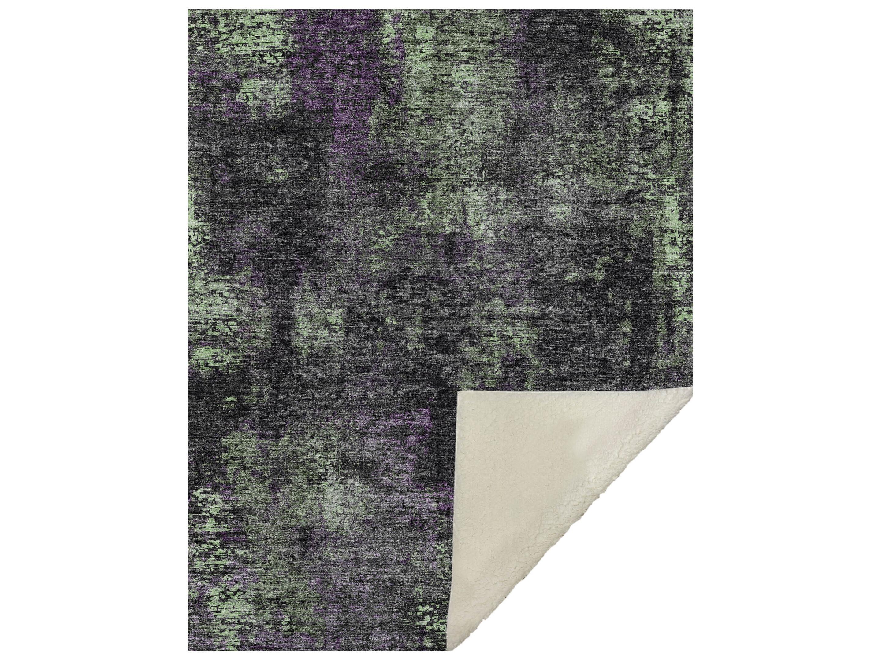 Dalyn Sherpa Gray Polyester Throw