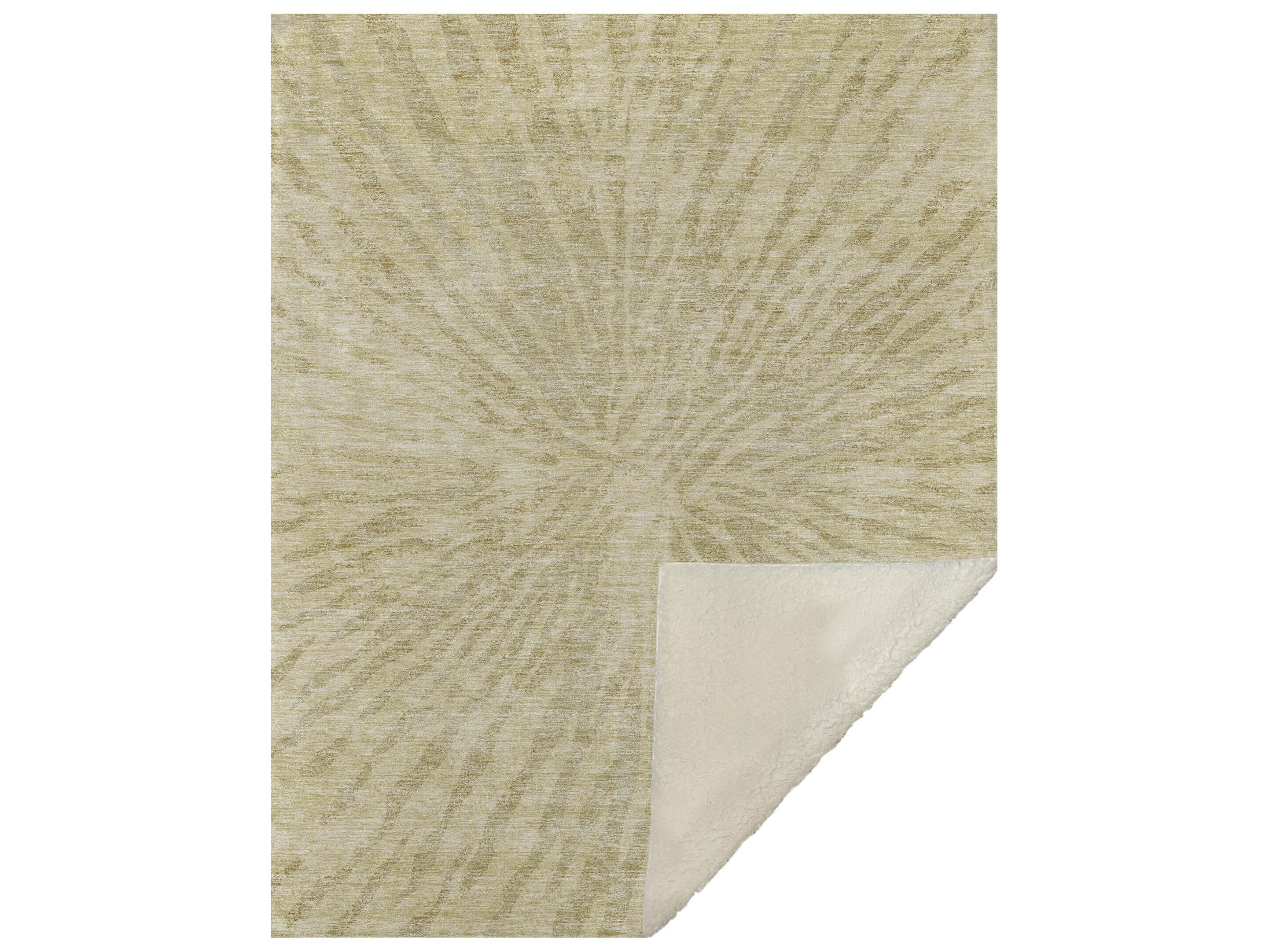 Dalyn Sherpa Gold Polyester Throw