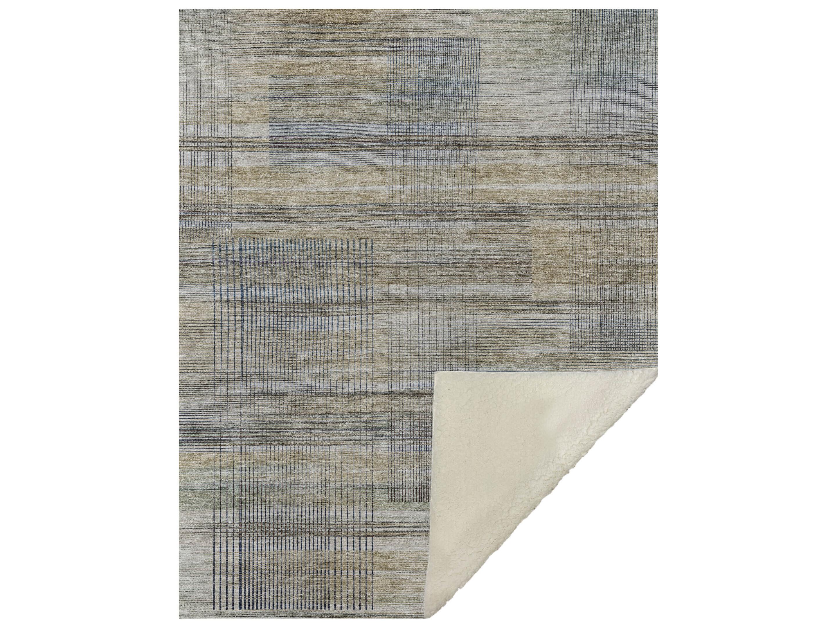 Dalyn Sherpa Brown Polyester Throw