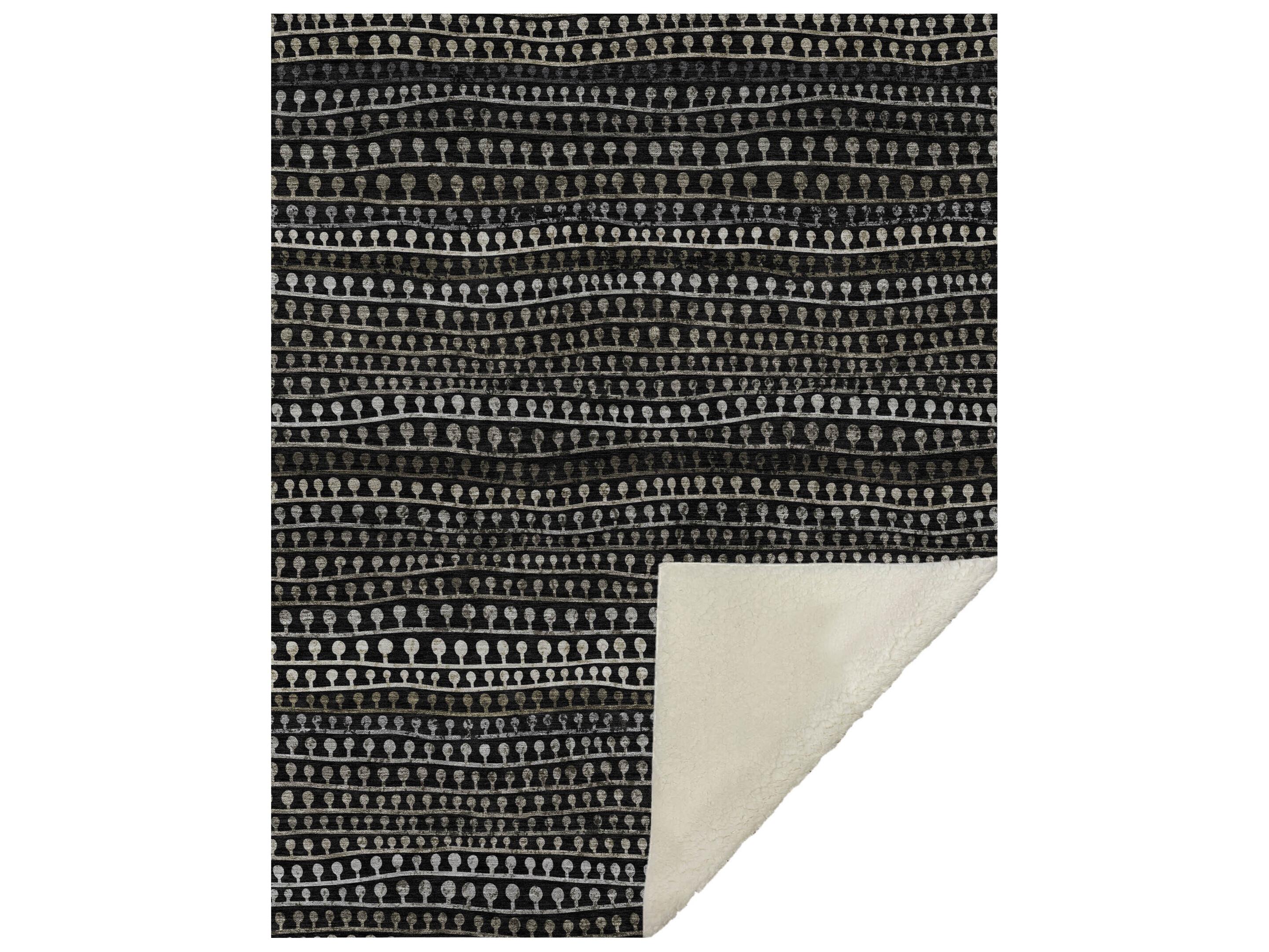 Dalyn Sherpa Brown Polyester Throw