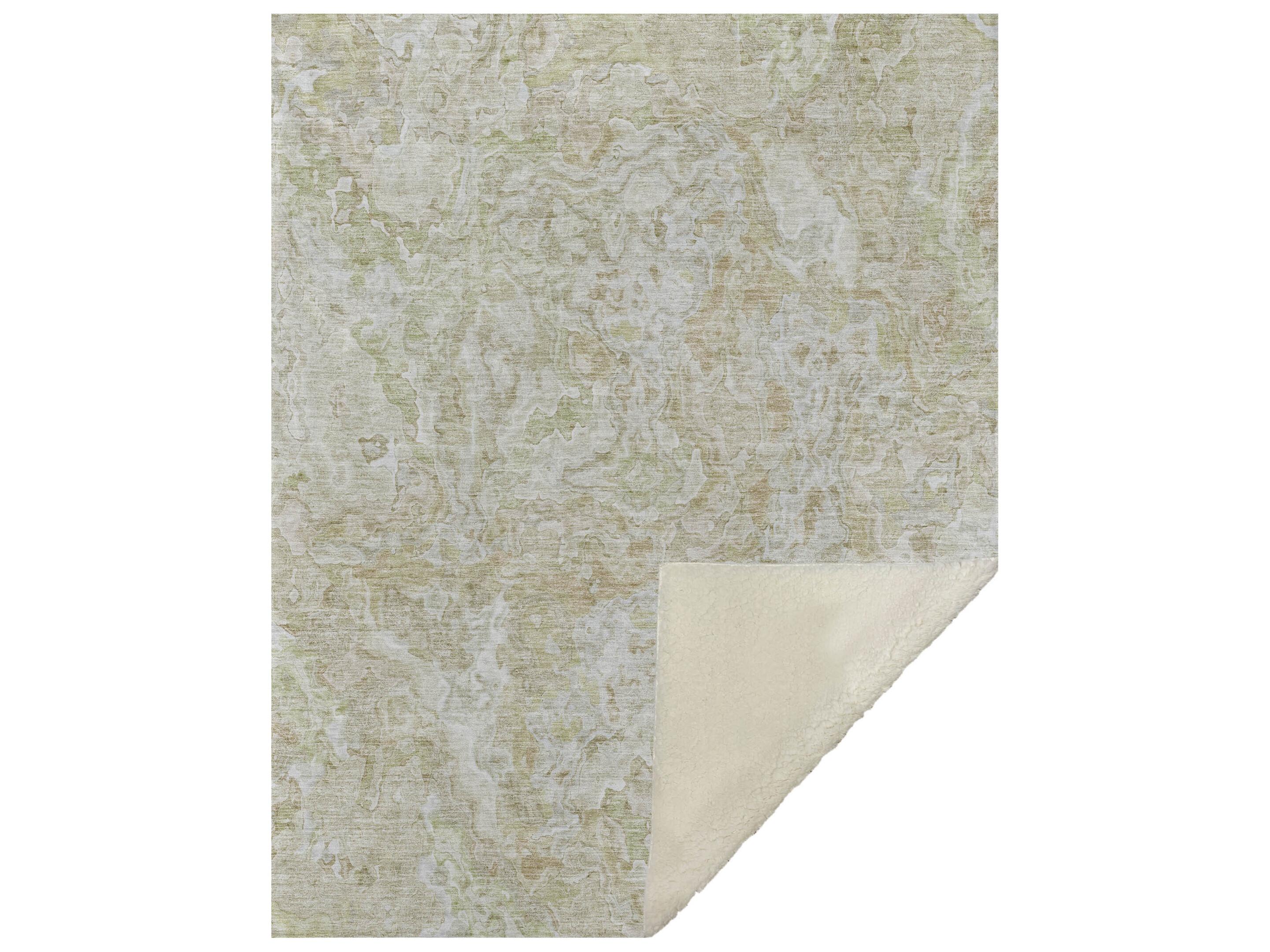 Dalyn Sherpa Brown Polyester Throw