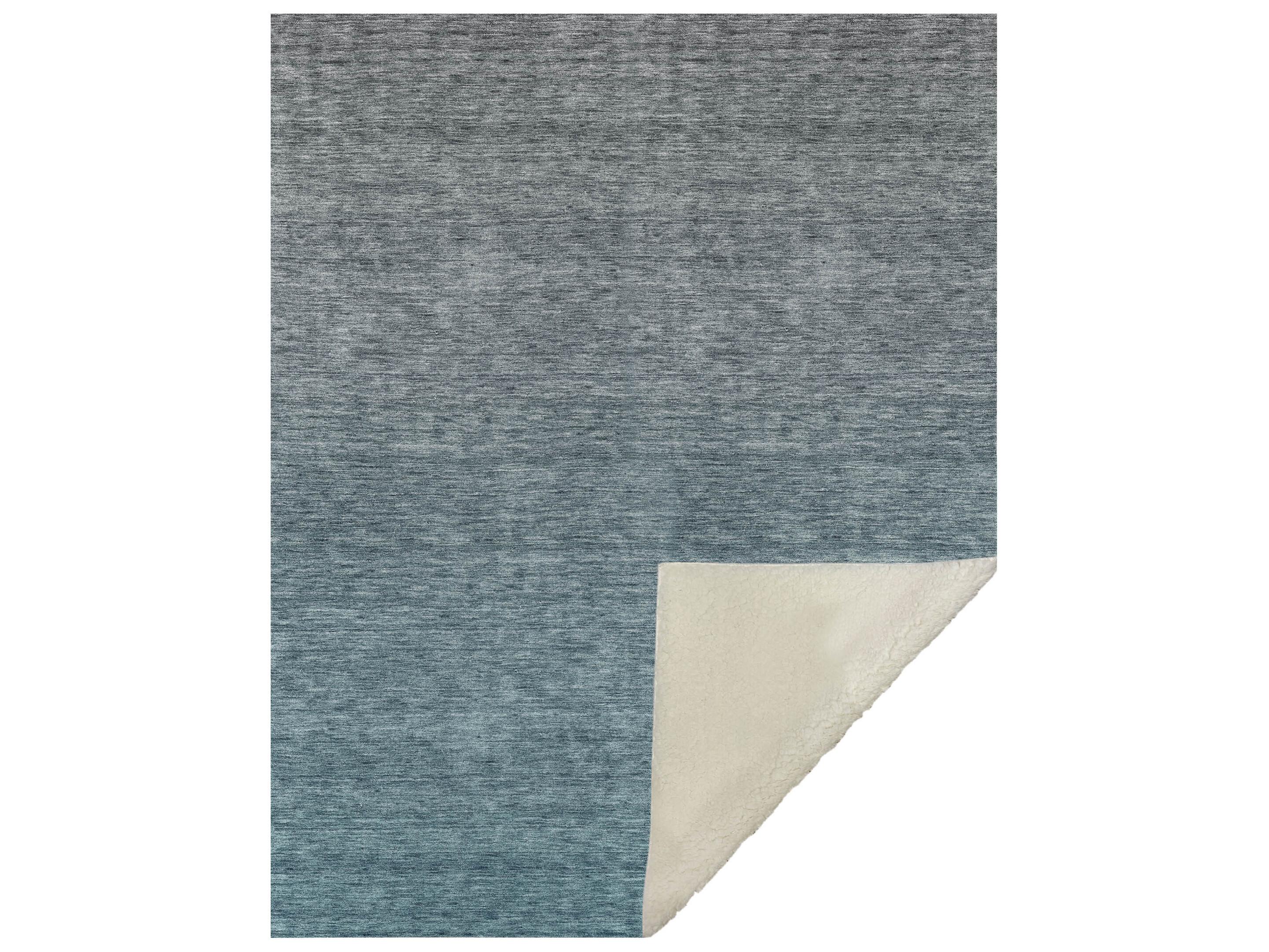 Dalyn Sherpa Teal Polyester Throw