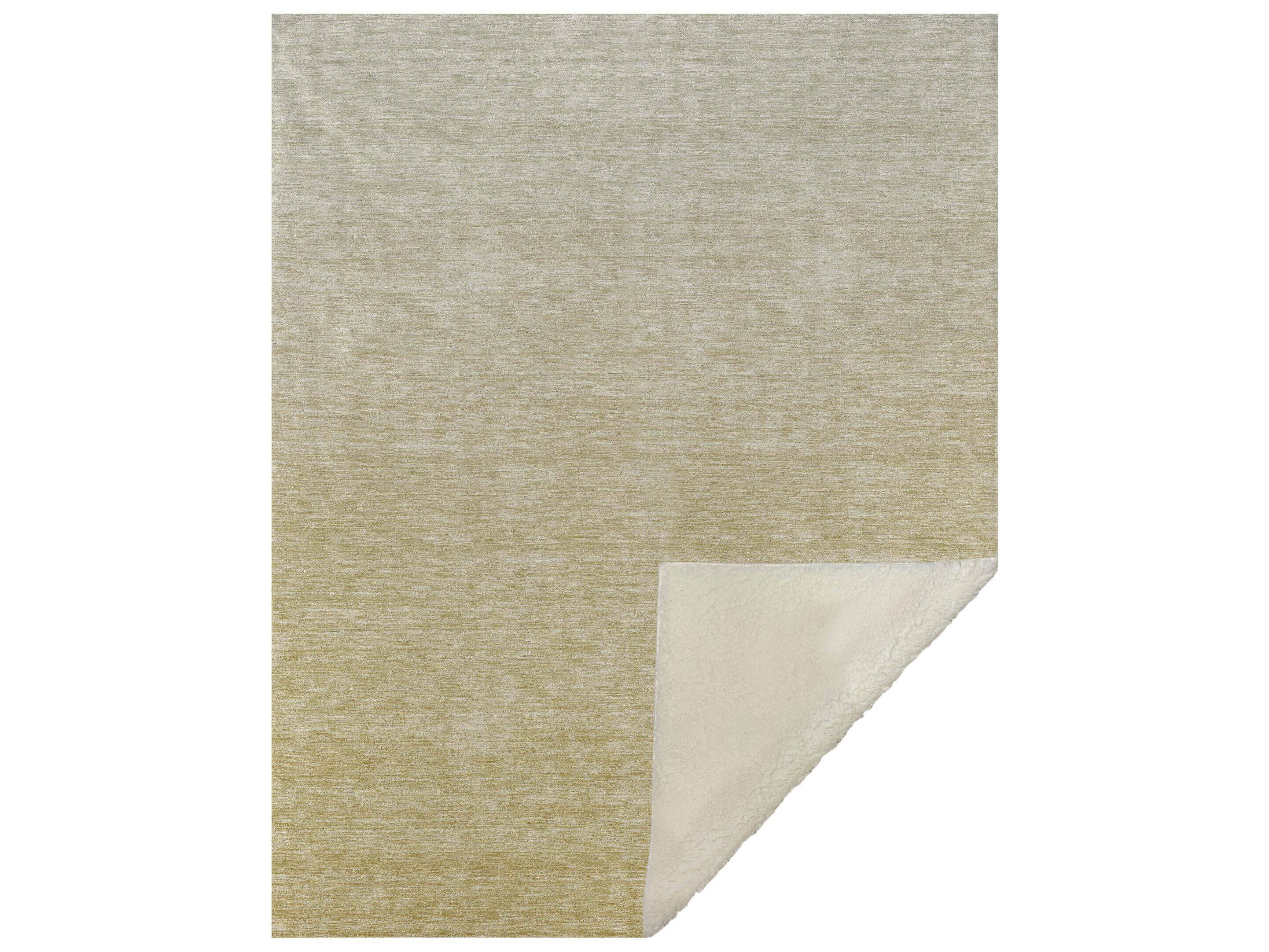 Dalyn Sherpa Gold Polyester Throw