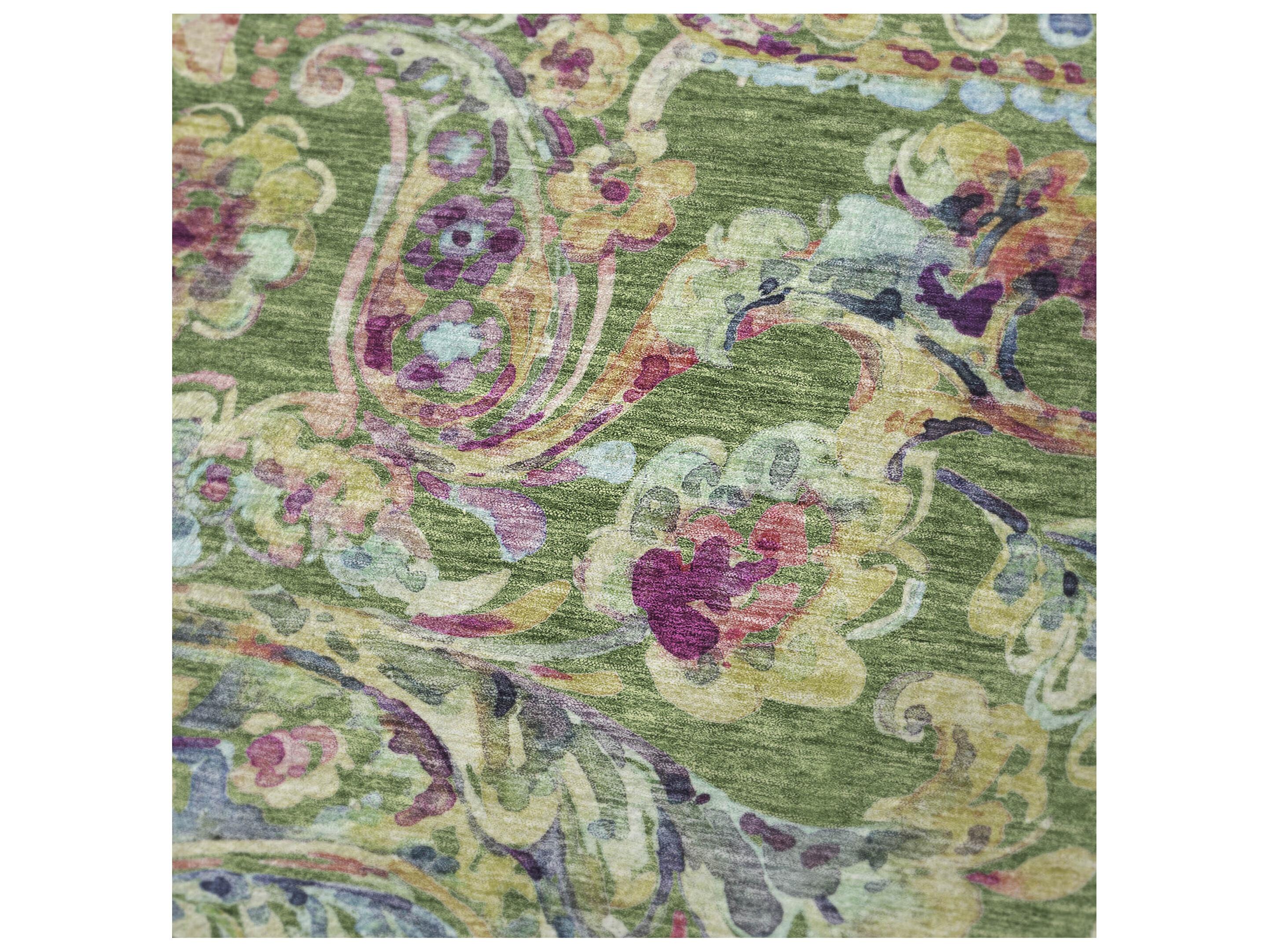 Dalyn Sherpa Green Polyester Throw