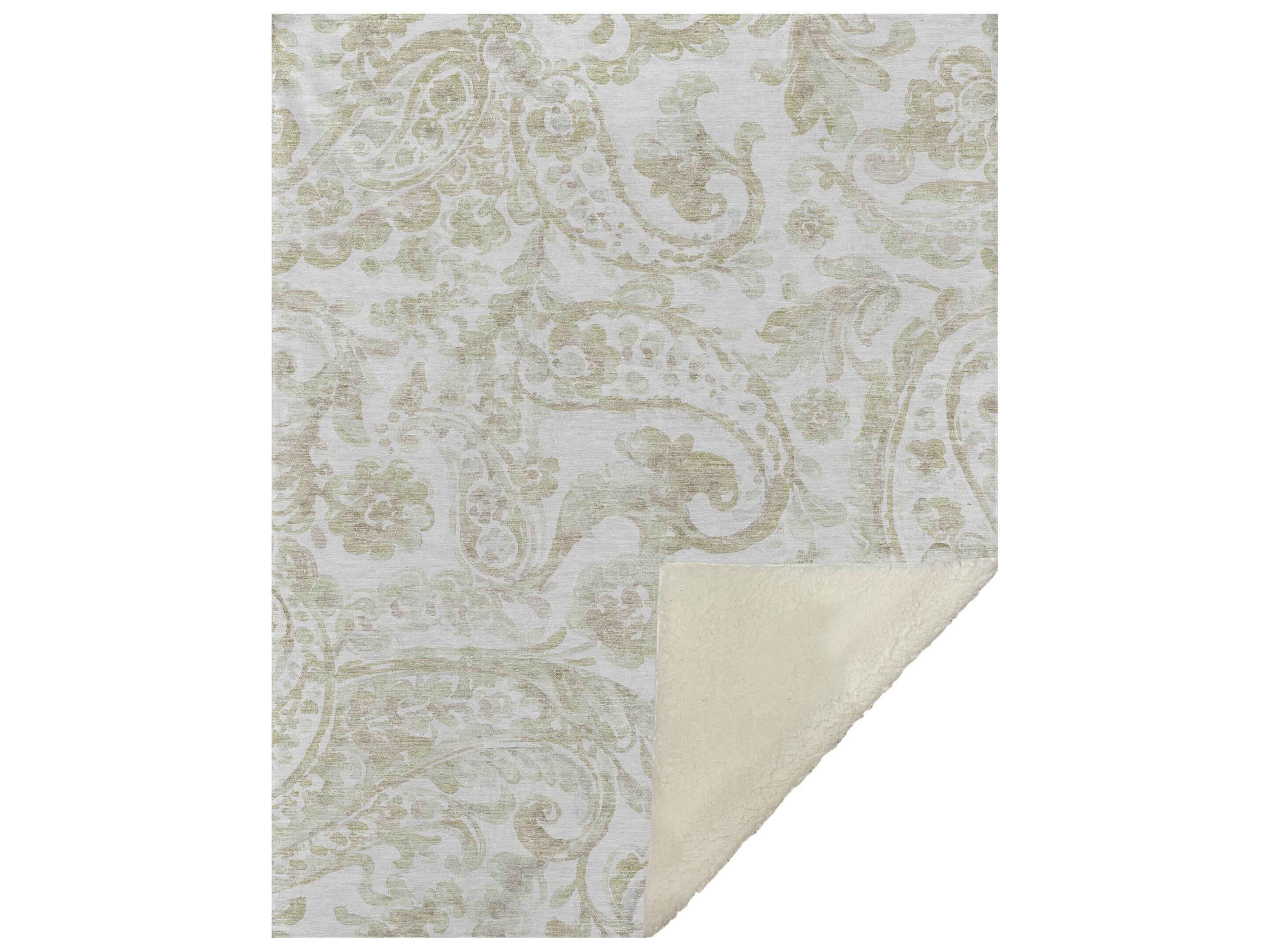 Dalyn Sherpa Brown Polyester Throw