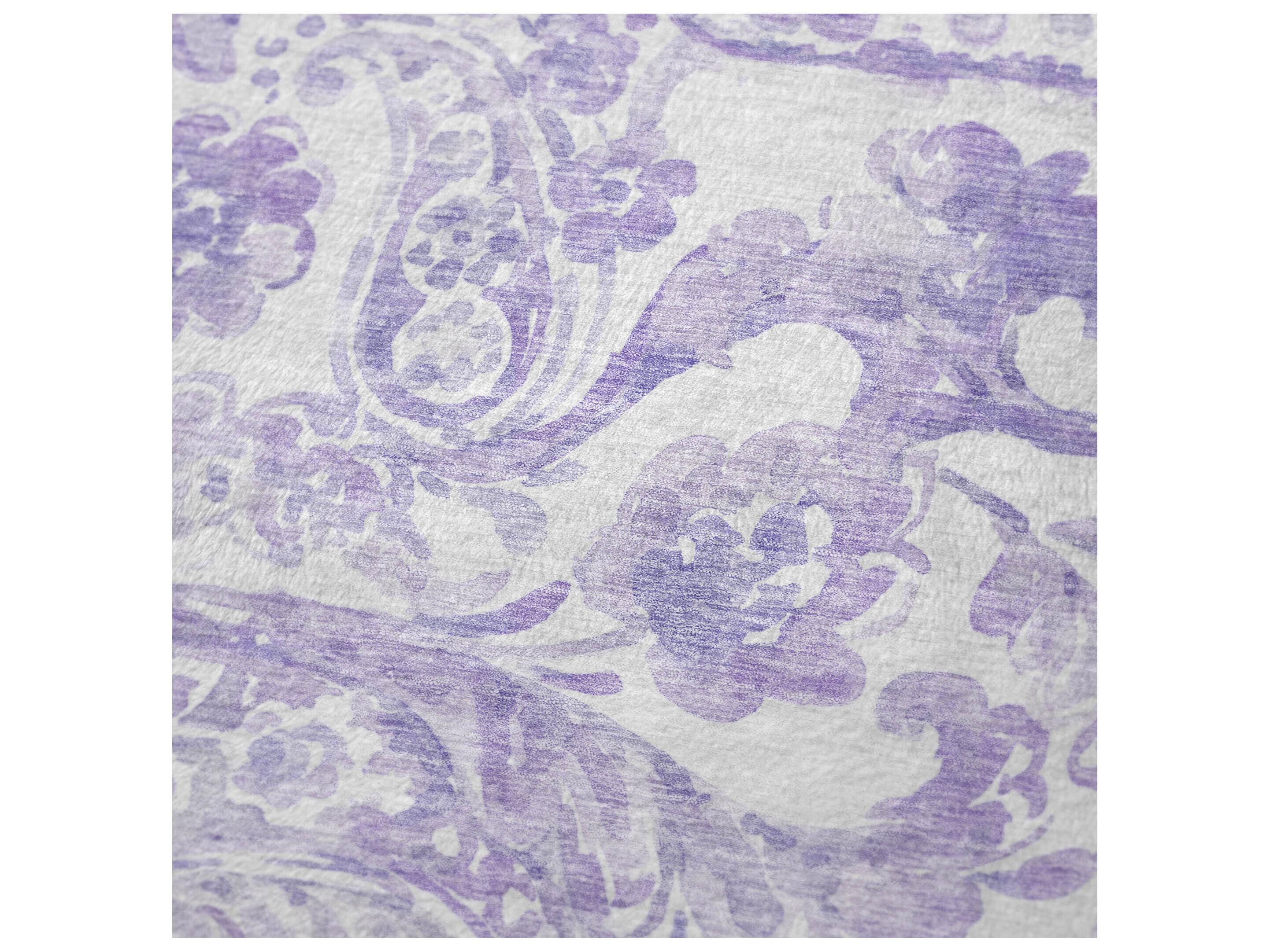 Dalyn Sherpa Purple Polyester Throw