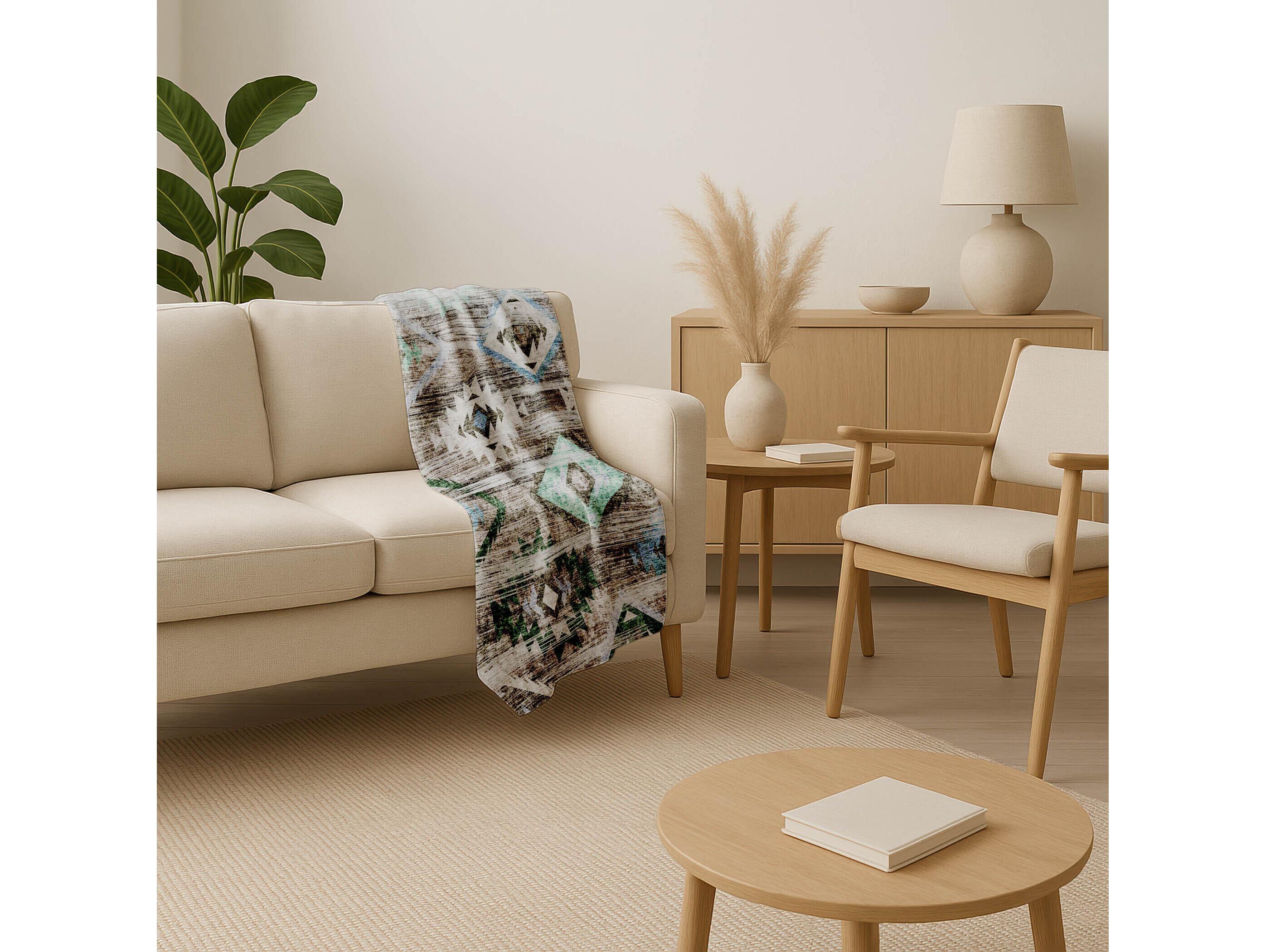 Dalyn Sherpa Brown Polyester Throw