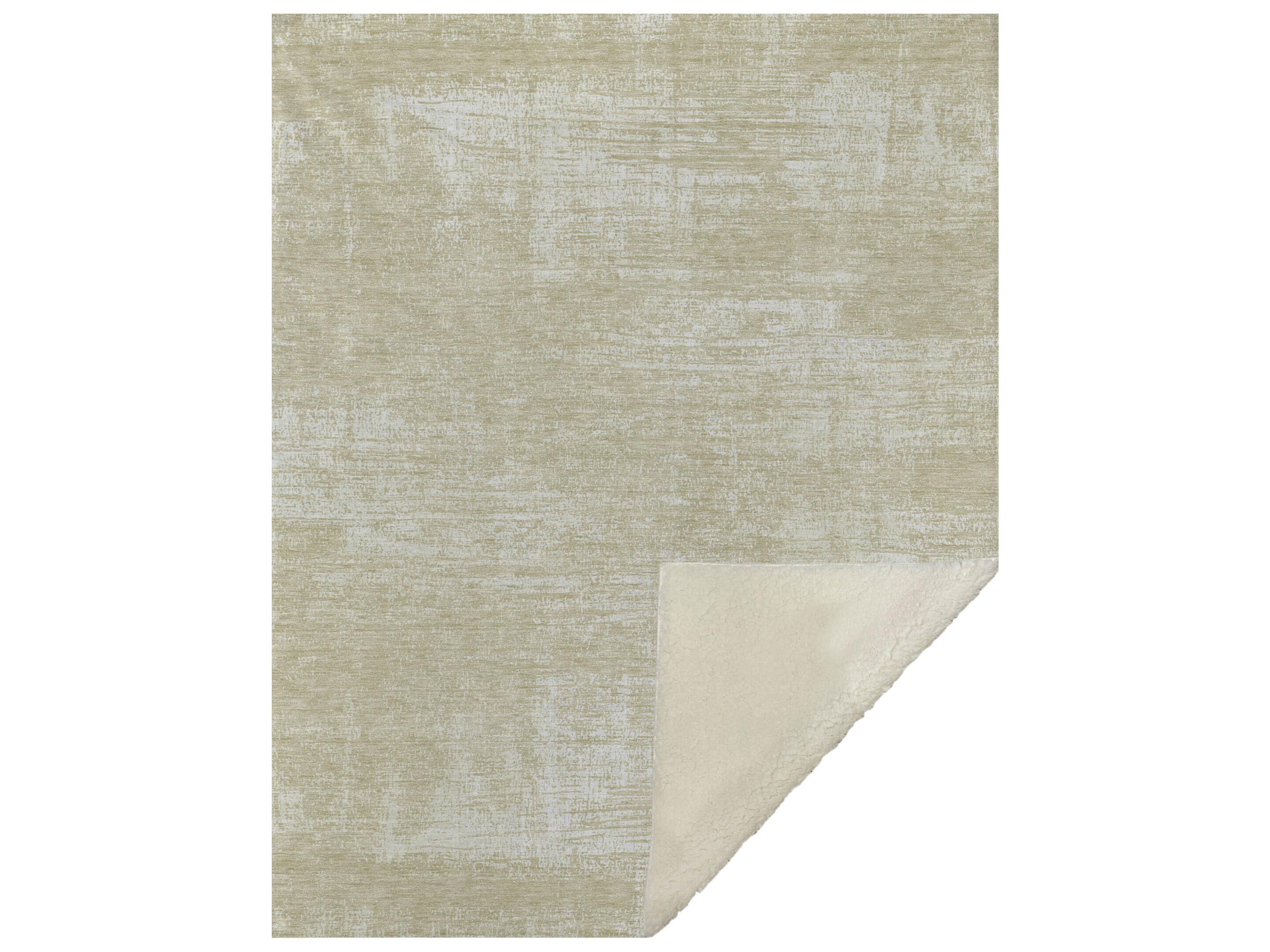 Dalyn Sherpa Brown Polyester Throw