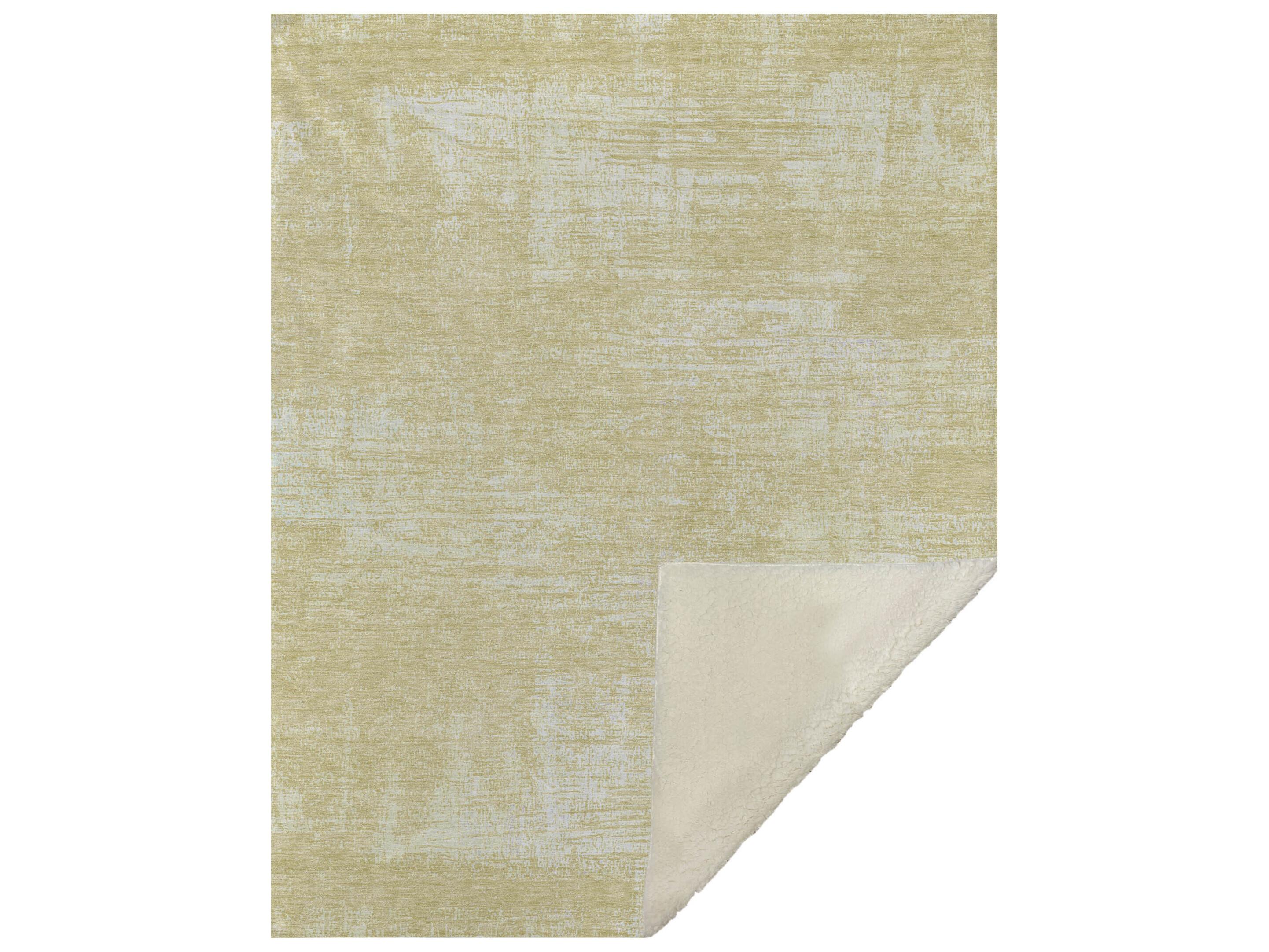 Dalyn Sherpa Gold Polyester Throw