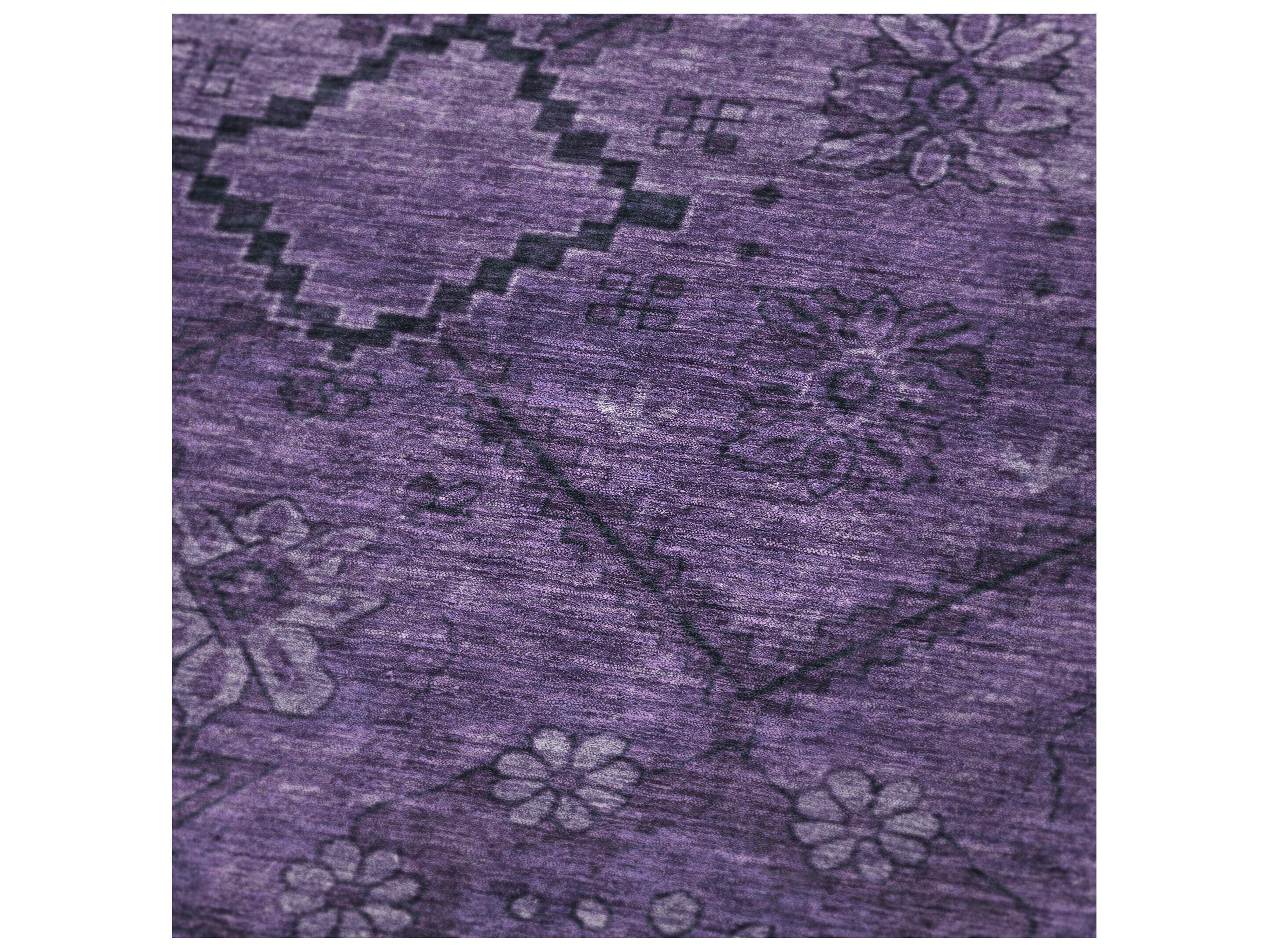 Dalyn Sherpa Purple Polyester Throw