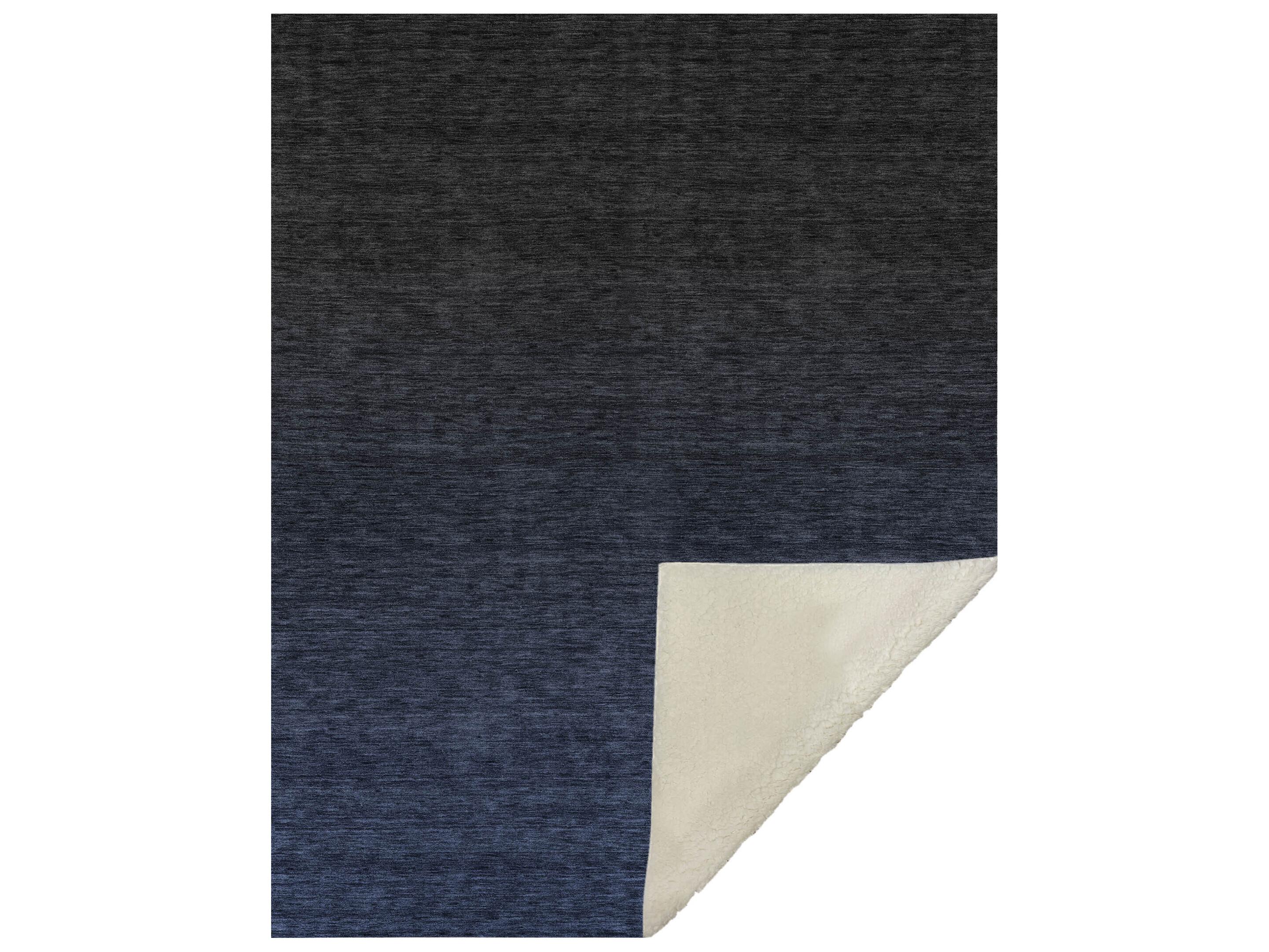 Dalyn Sherpa Blue Polyester Throw