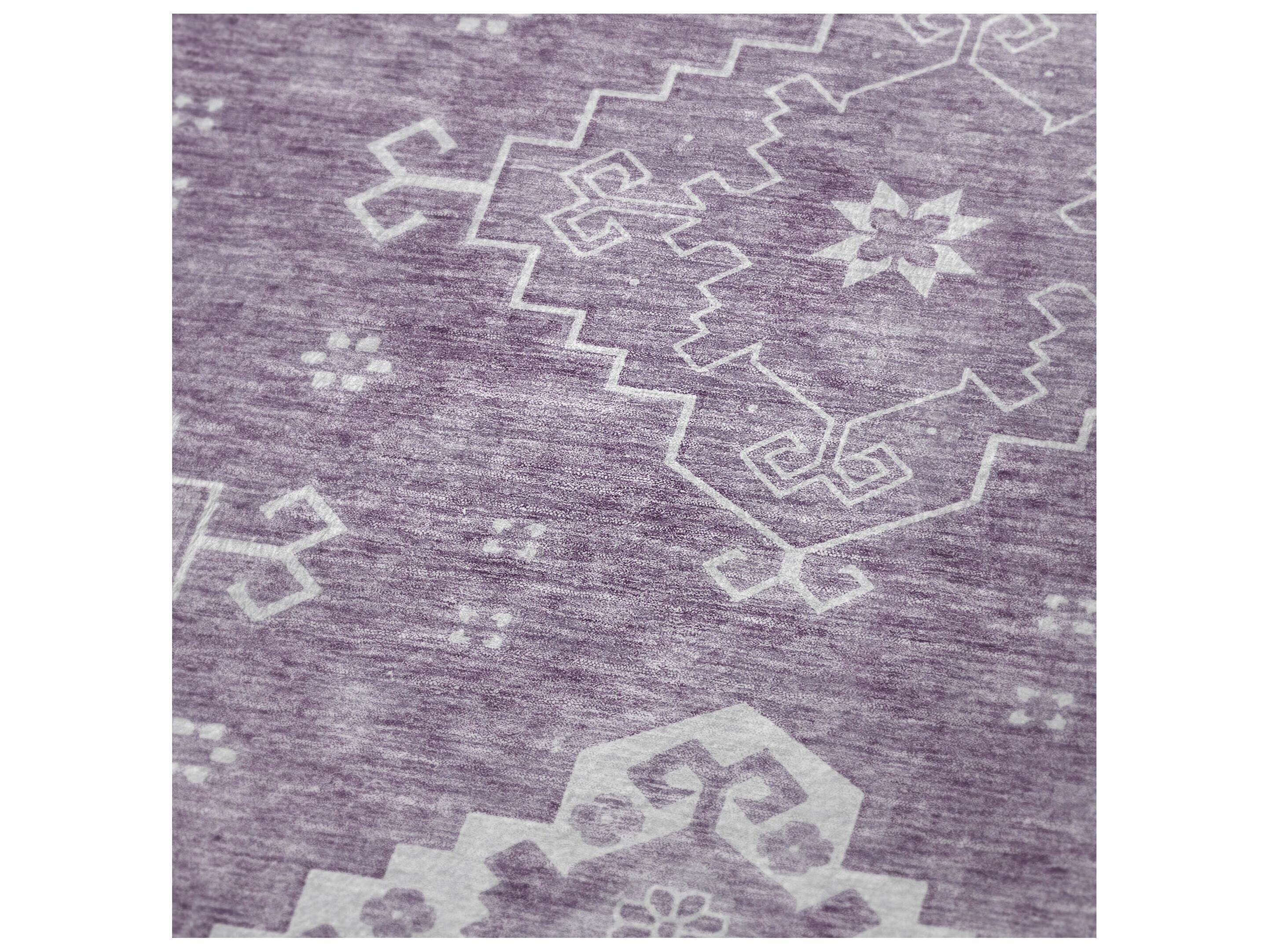 Dalyn Sherpa Purple Polyester Throw
