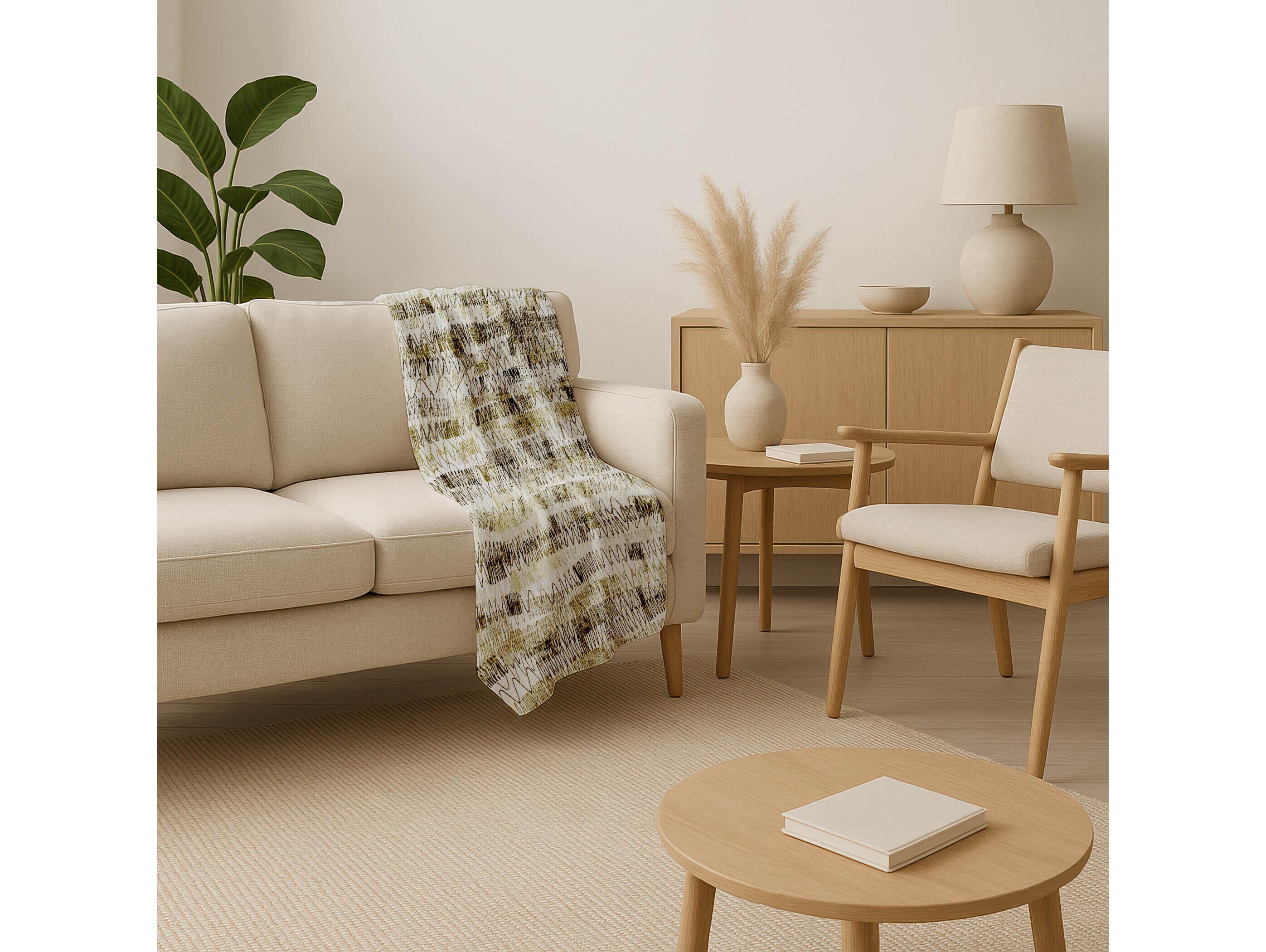 Dalyn Sherpa Brown Polyester Throw