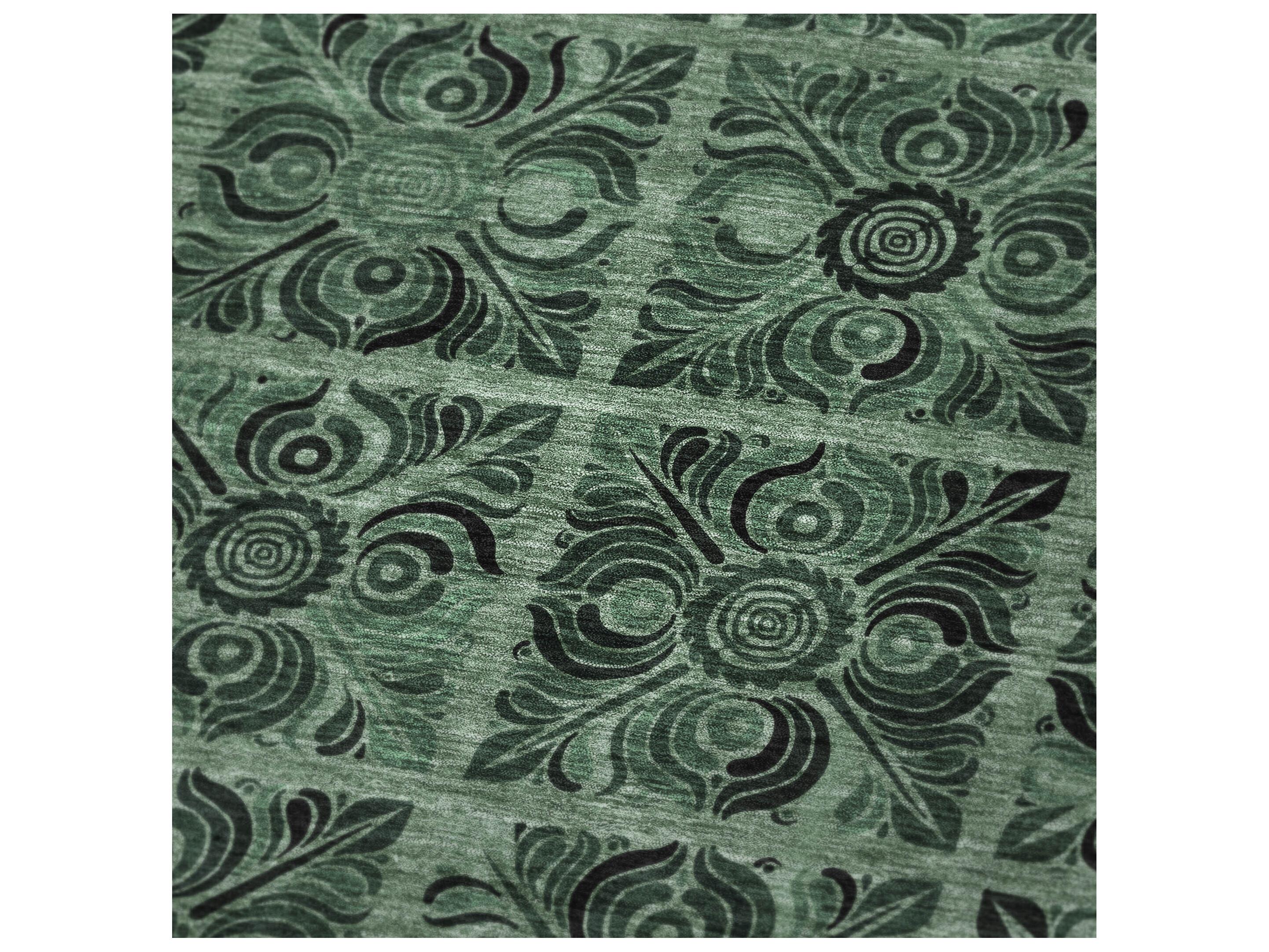 Dalyn Sherpa Green Polyester Throw
