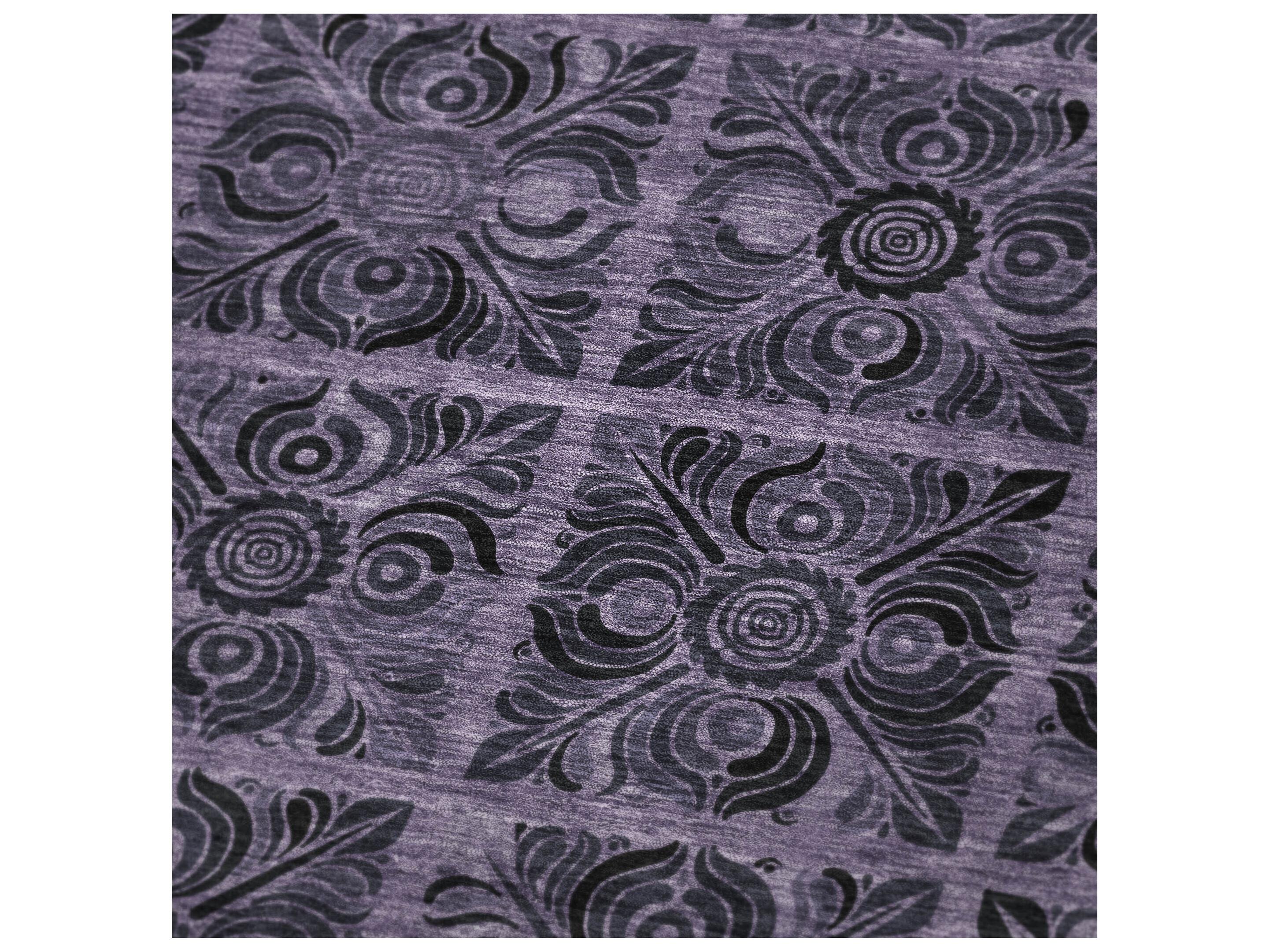 Dalyn Sherpa Purple Polyester Throw