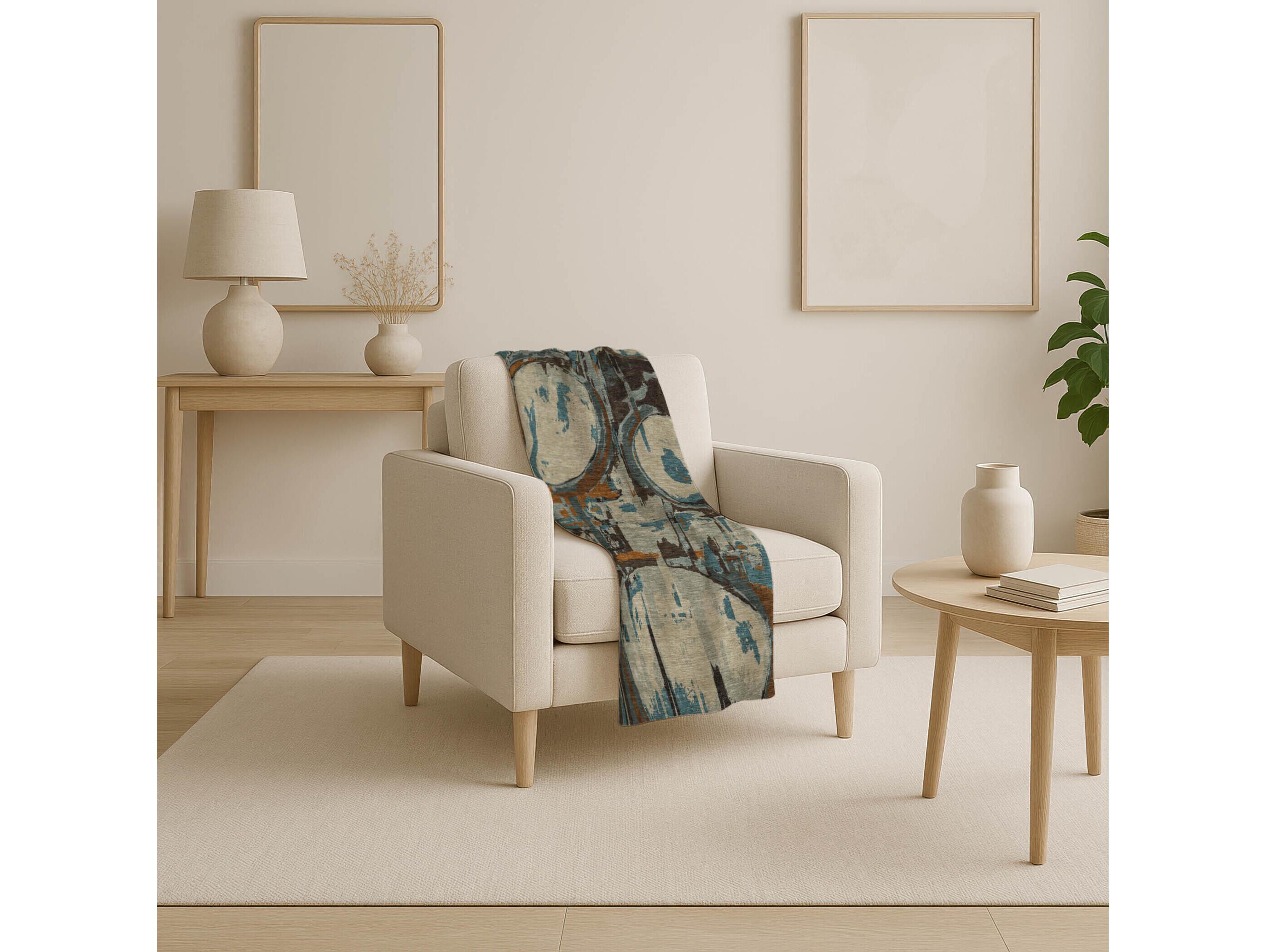 Dalyn Sherpa Brown Polyester Throw