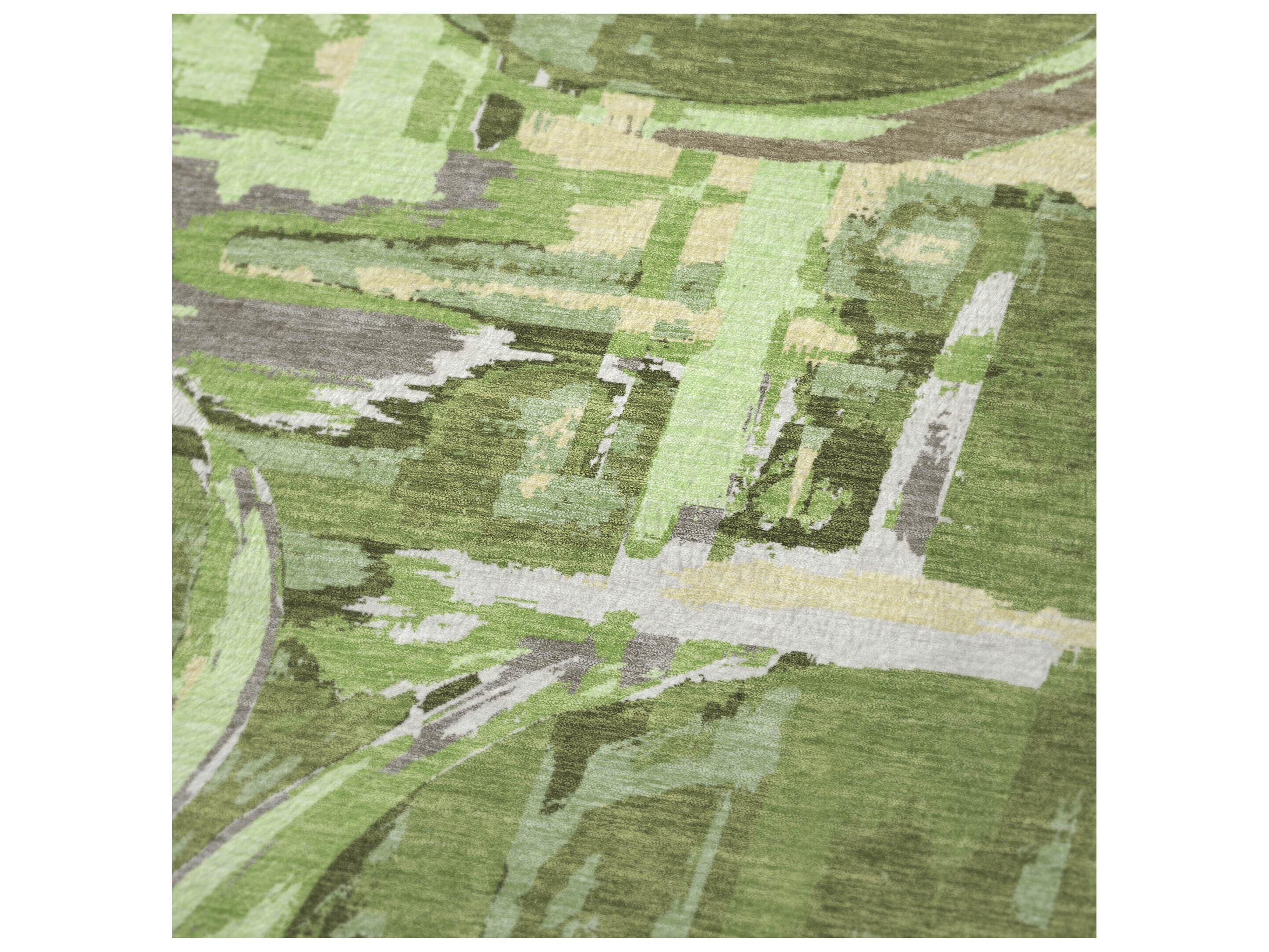 Dalyn Sherpa Green Polyester Throw