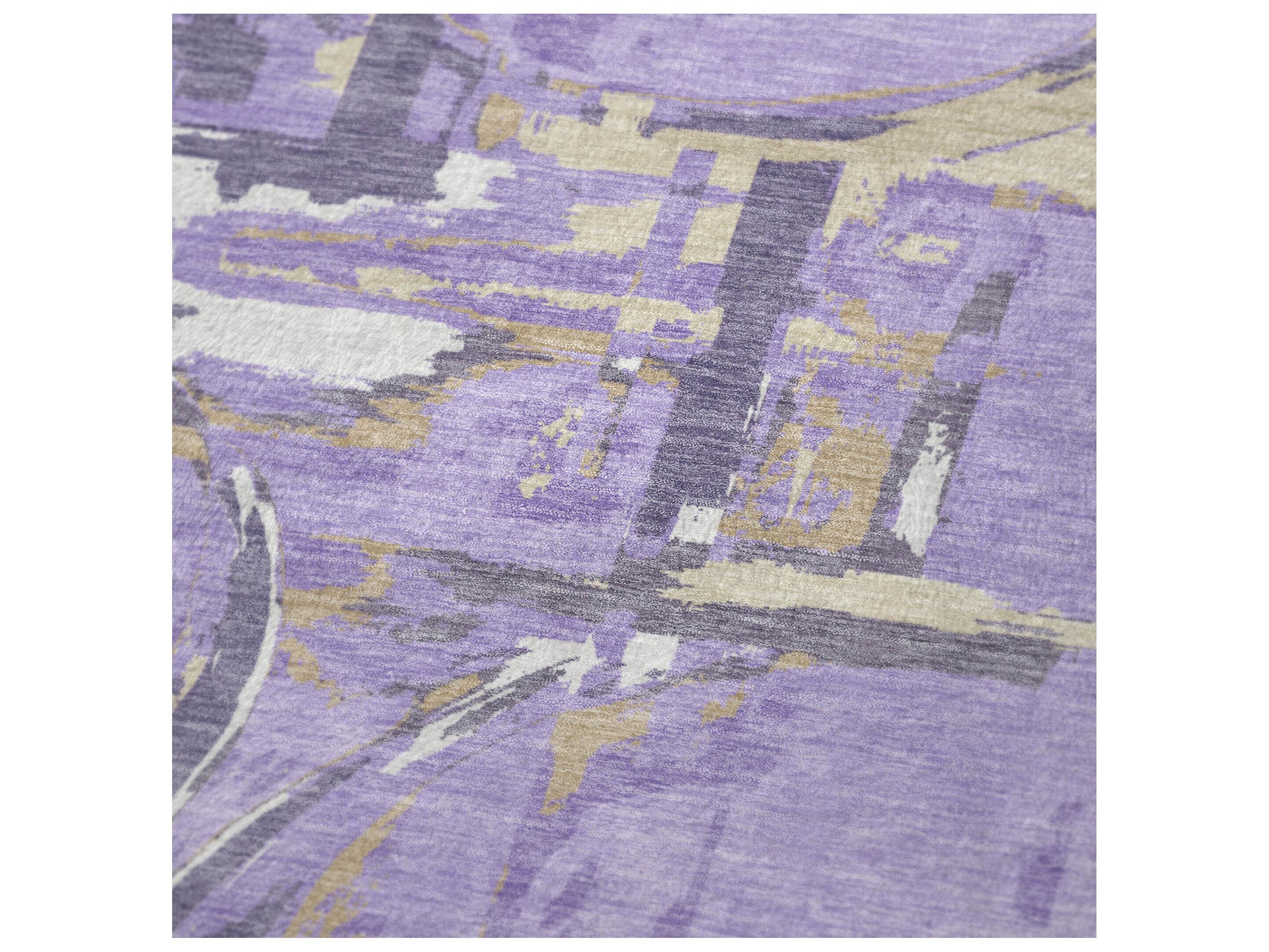 Dalyn Sherpa Purple Polyester Throw
