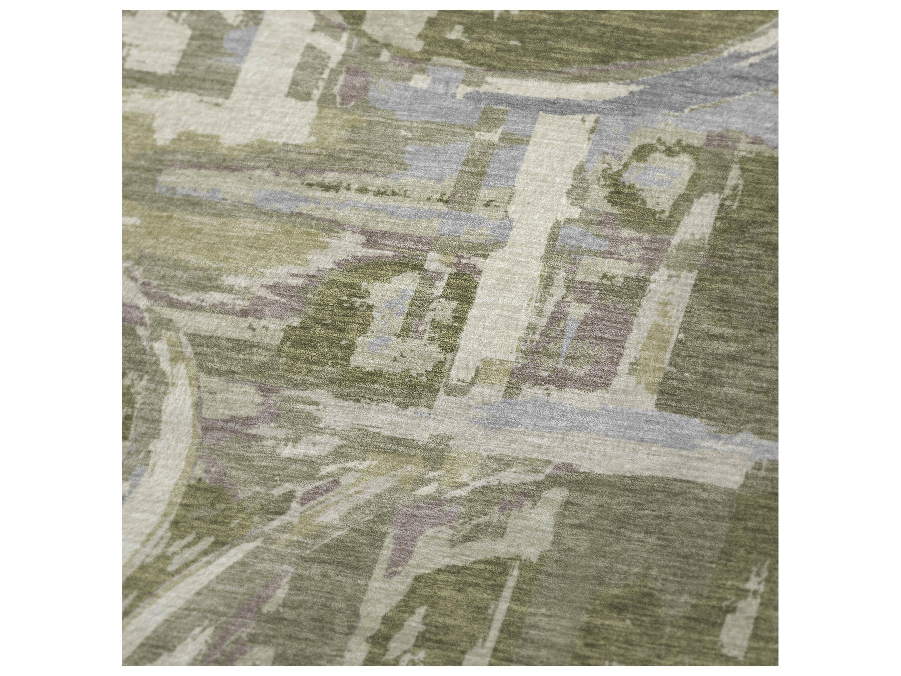 Dalyn Sherpa Green Polyester Throw