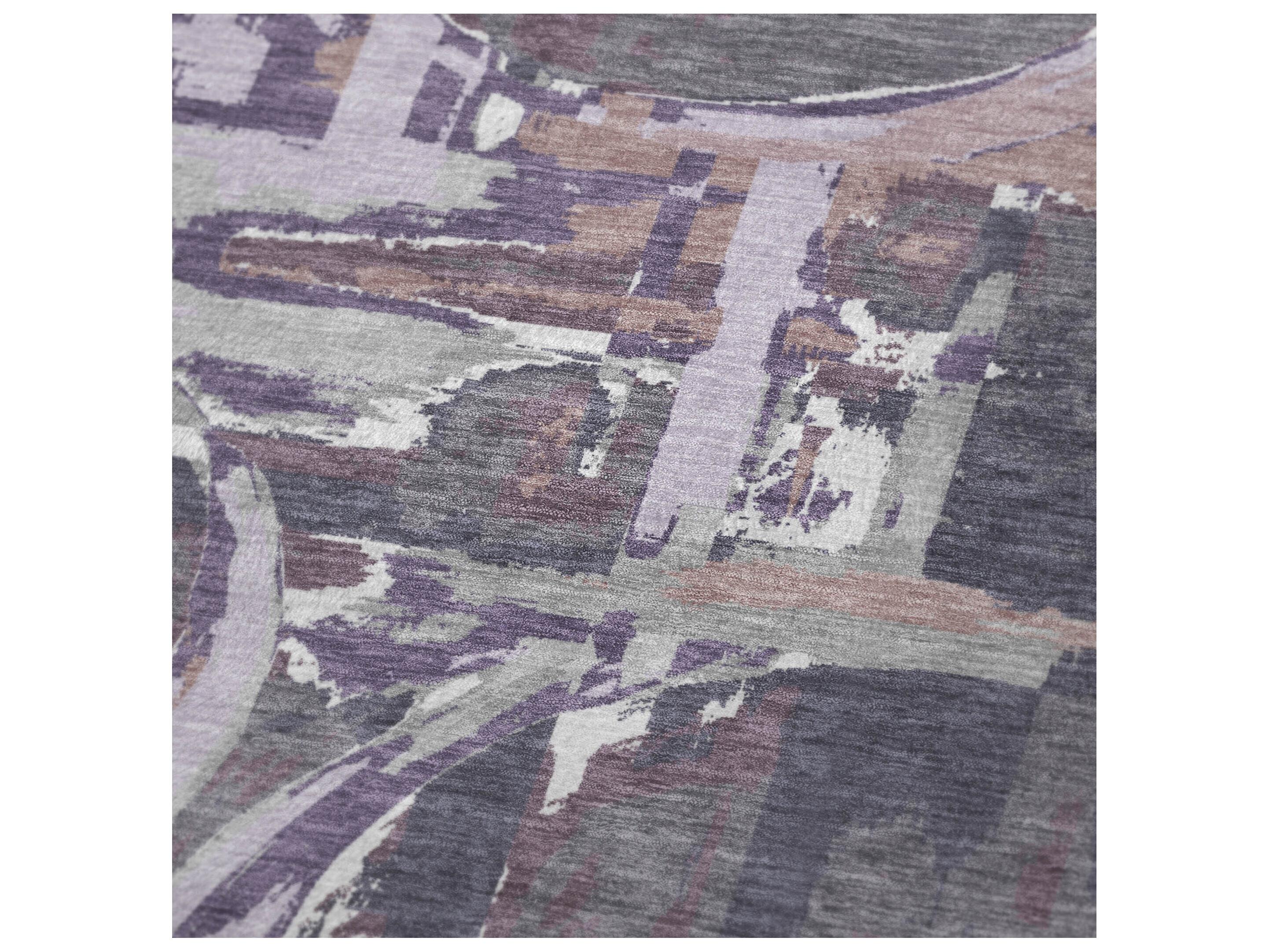 Dalyn Sherpa Purple Polyester Throw