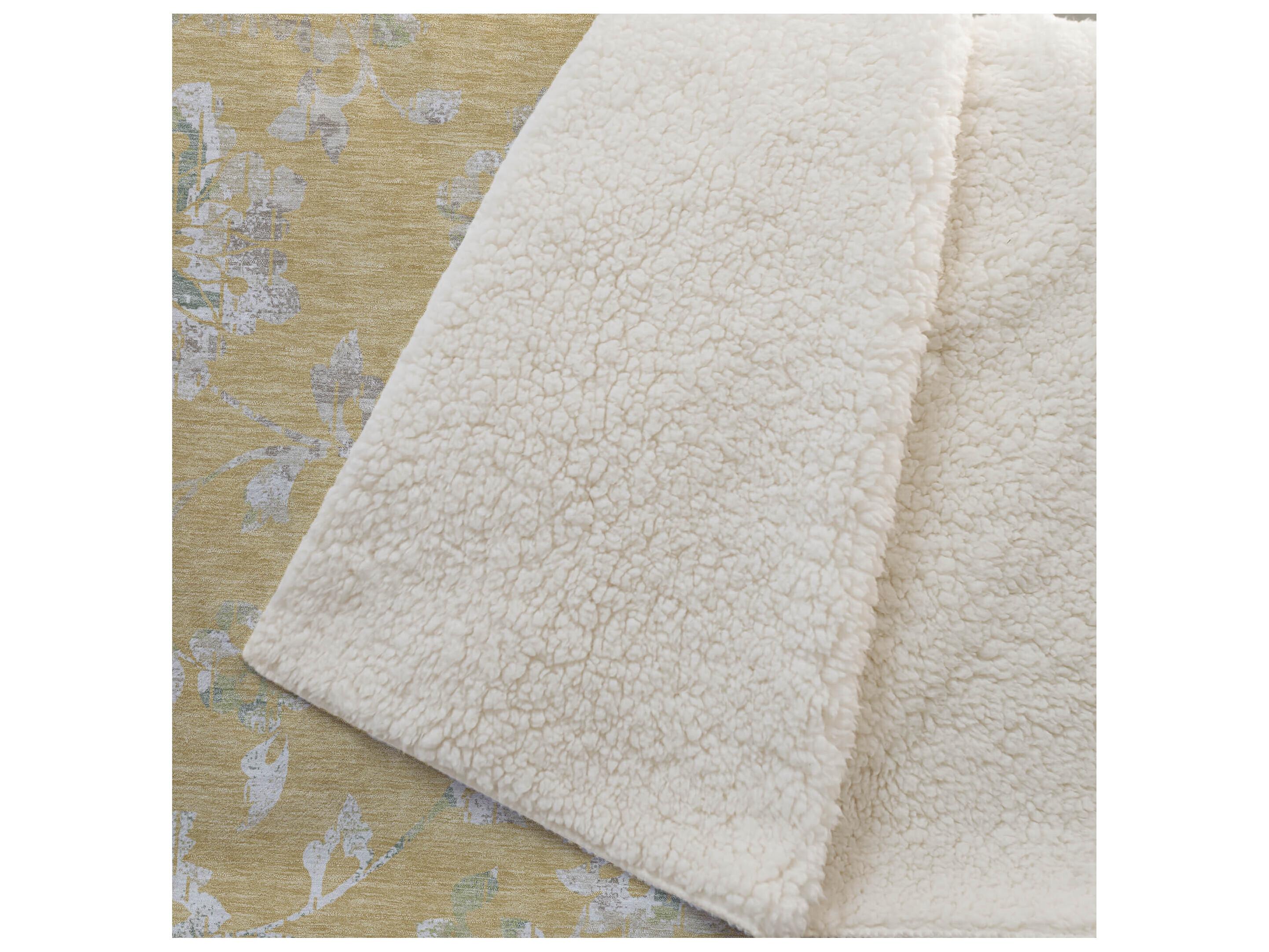 Dalyn Sherpa Gold Polyester Throw