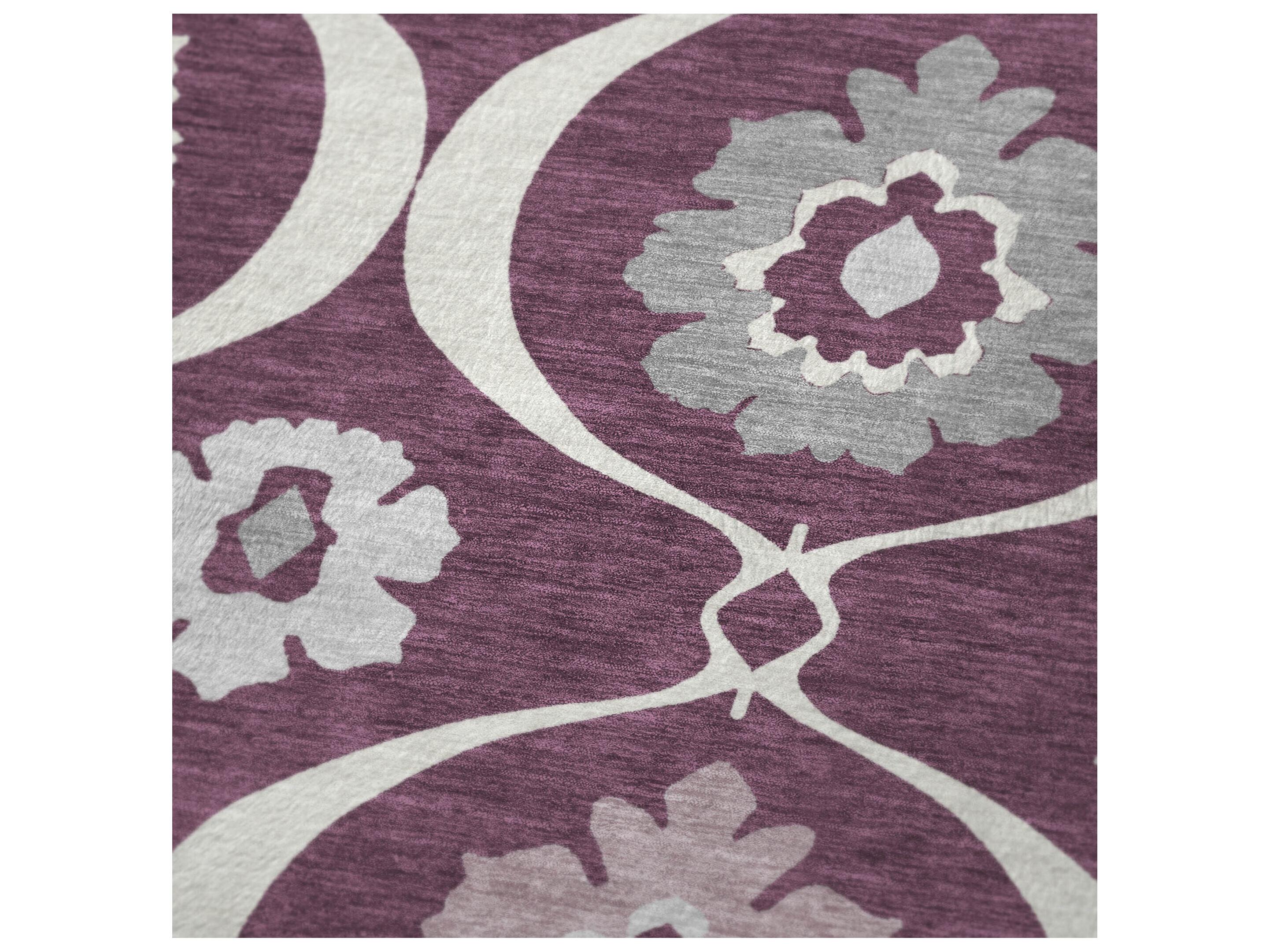 Dalyn Sherpa Purple Polyester Throw