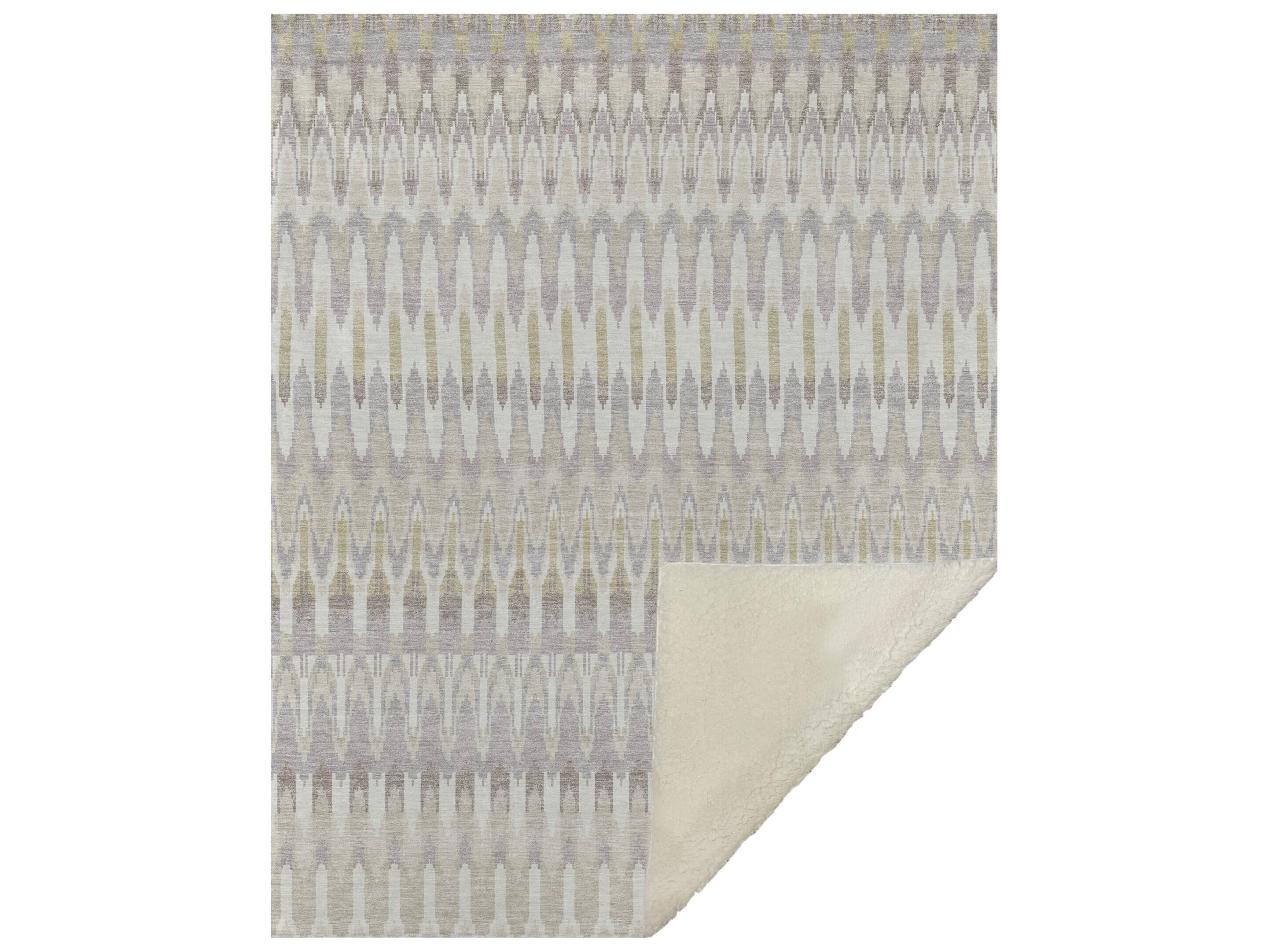 Dalyn Sherpa Brown Polyester Throw