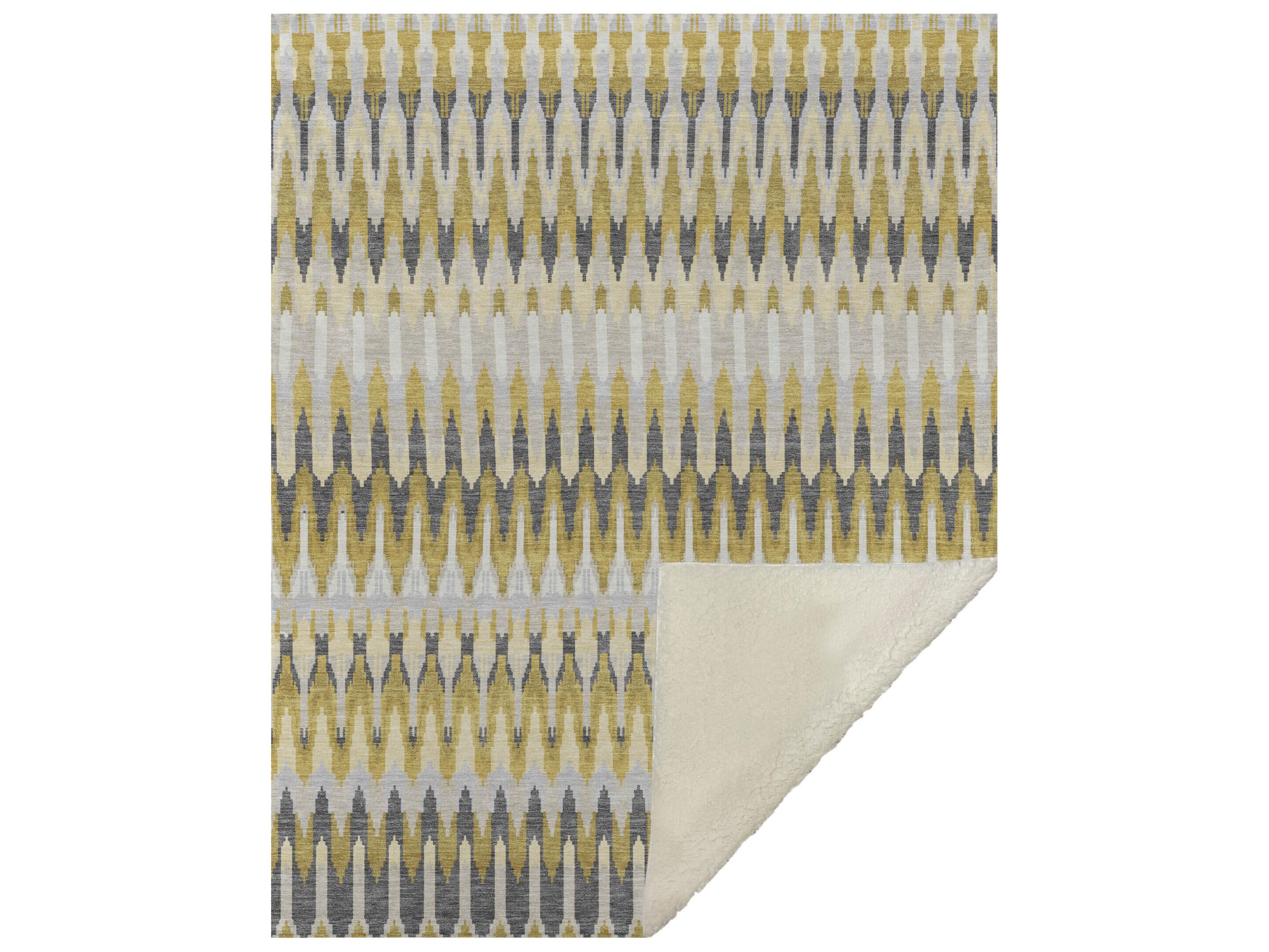 Dalyn Sherpa Gold Polyester Throw