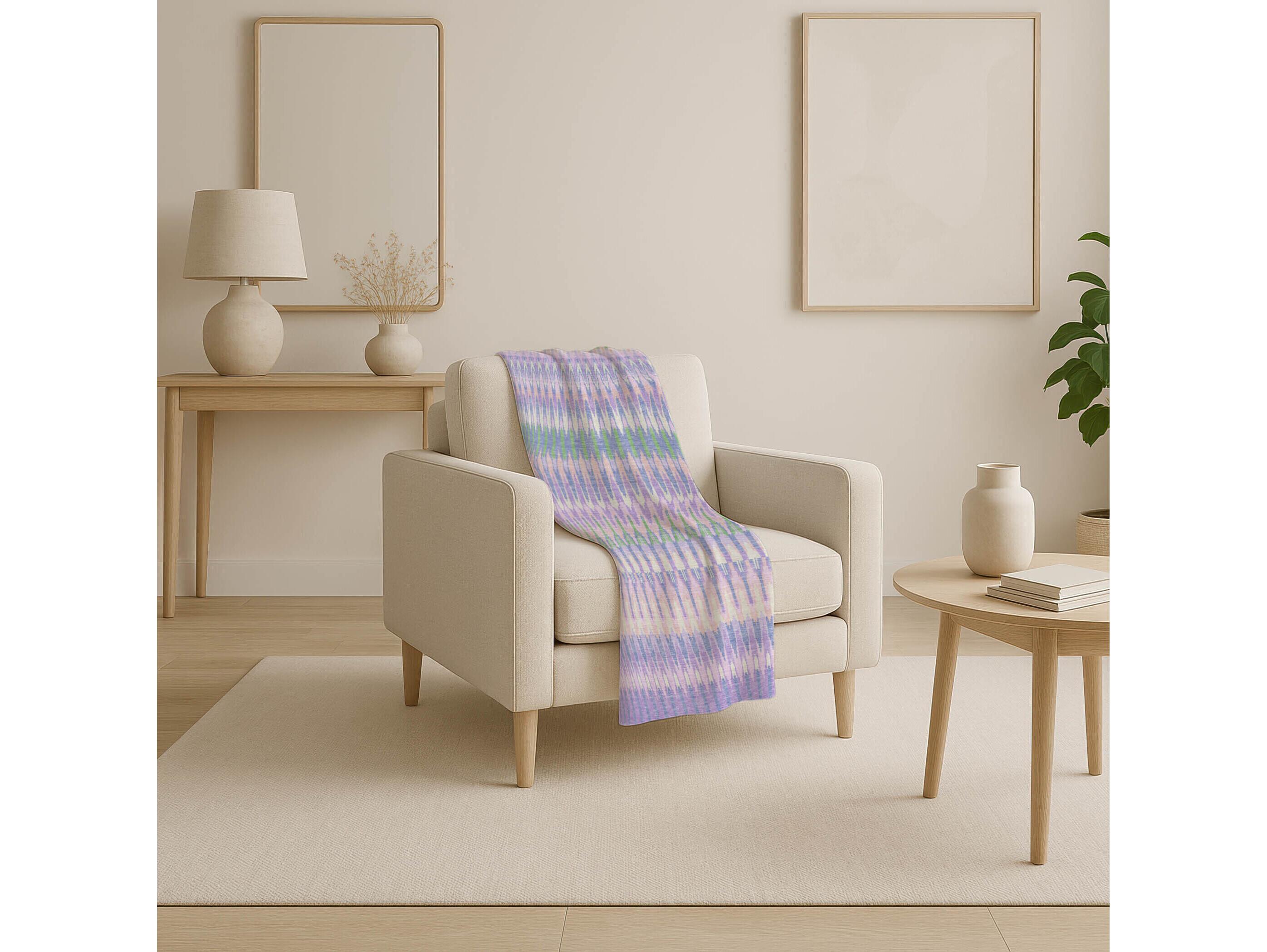 Dalyn Sherpa Purple Polyester Throw